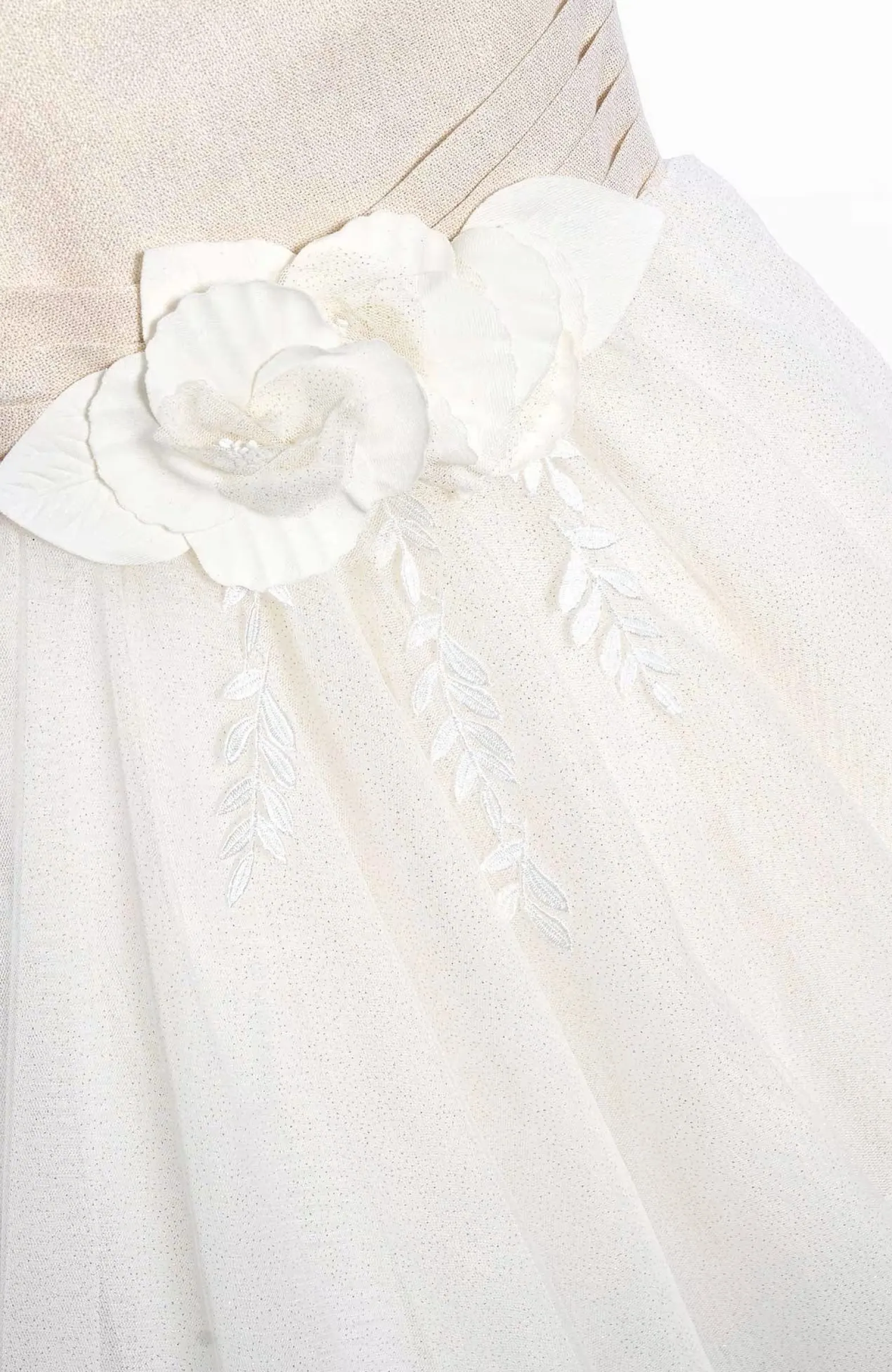 Vestido de princesa dorado con brillo de niña talla 8 a la 16