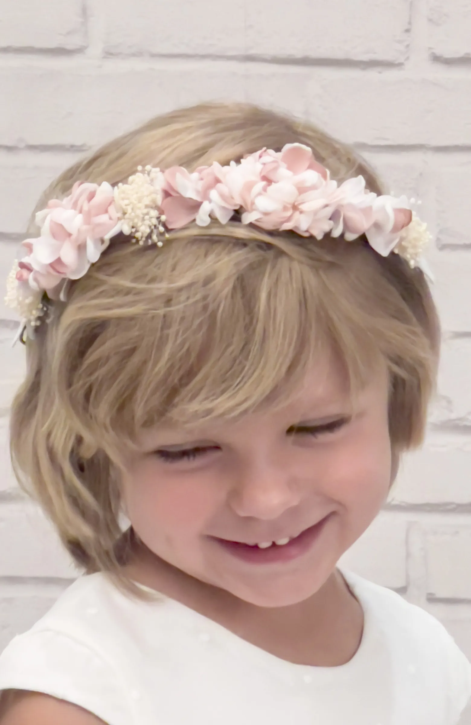 Vestido niña Ceremonia Bambula fajín rosa Vestido niña Ceremonia Bambula fajín rosa