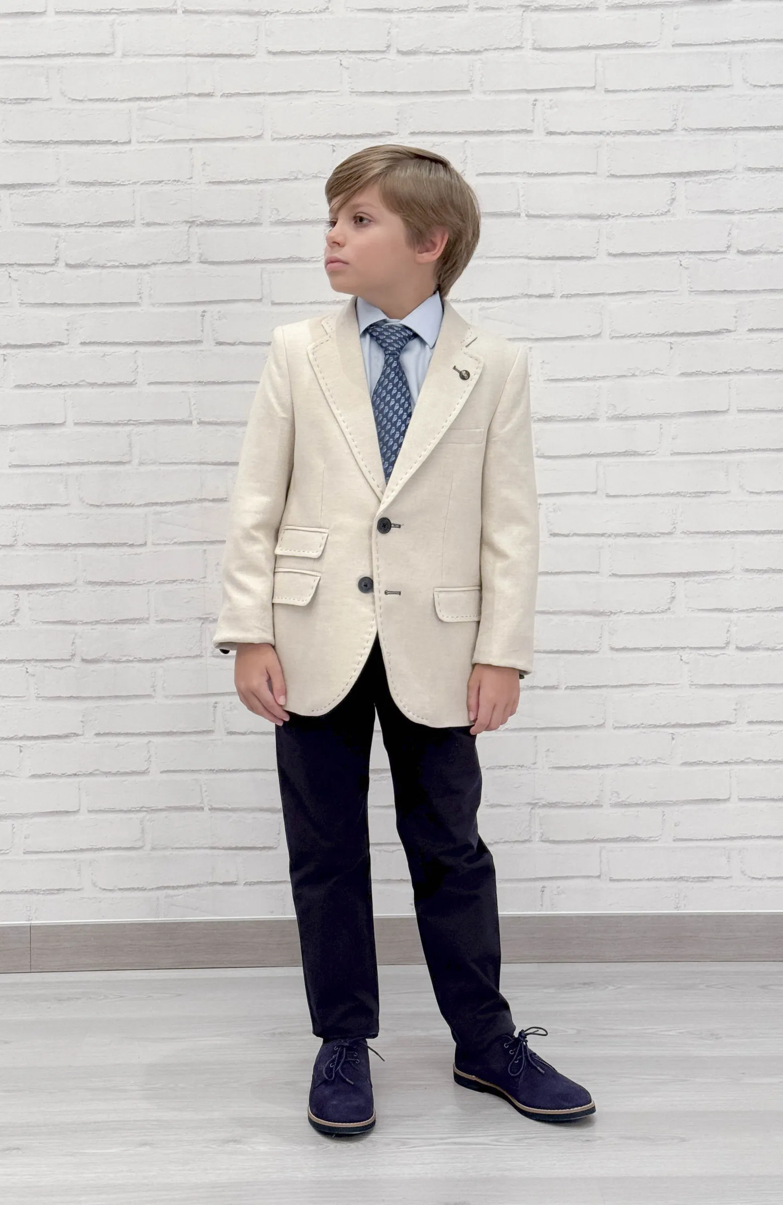 Chaqueta Americana Oxford tostado