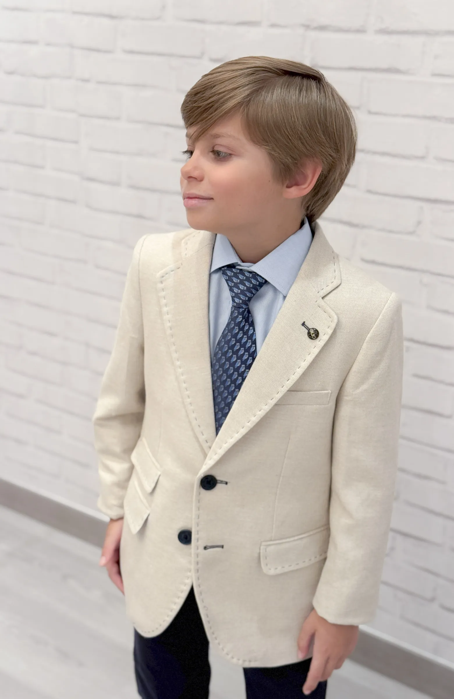 Chaqueta Americana Oxford tostado