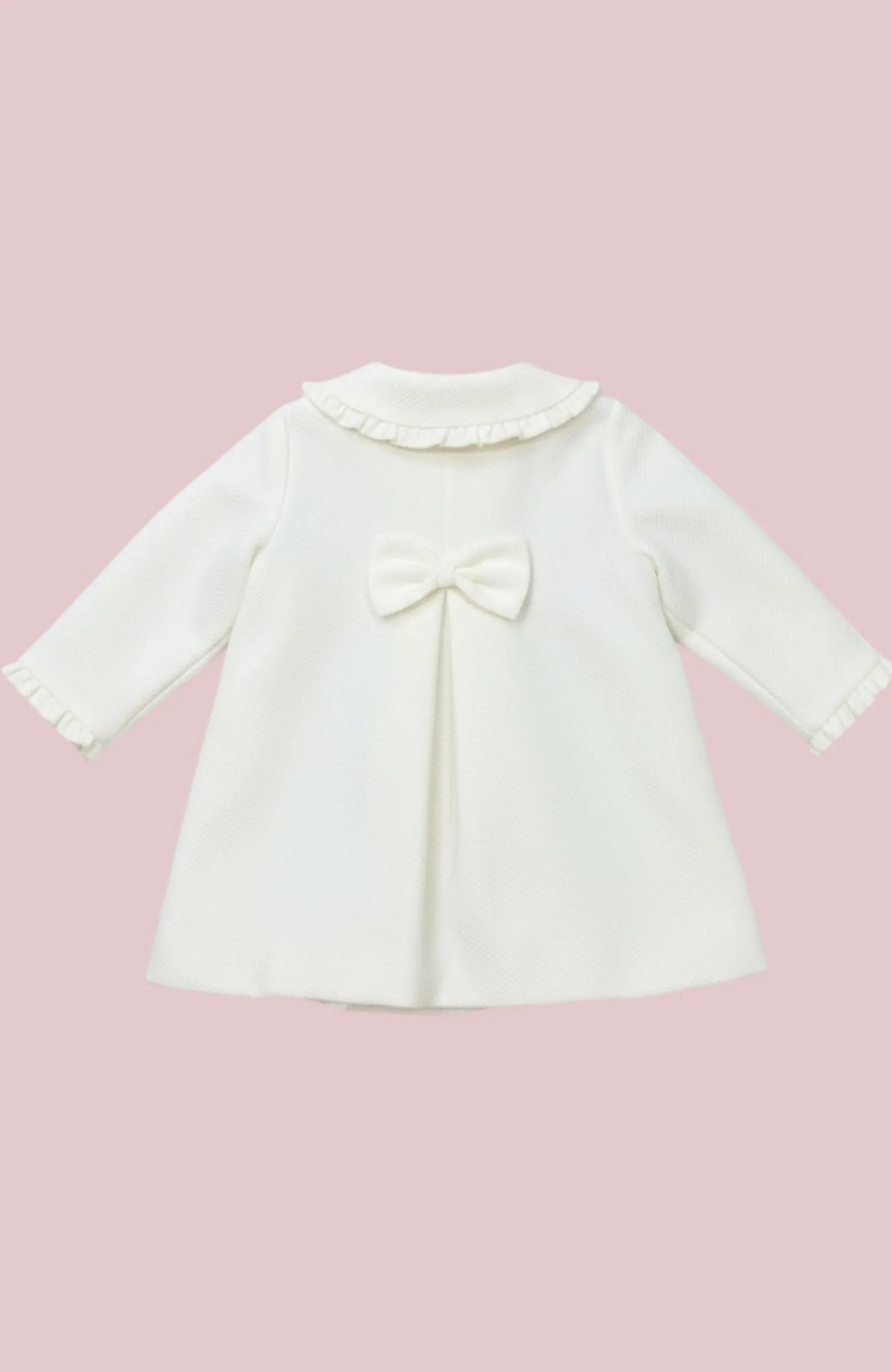 Abrigo bebé piqué Bautizo Alma Abrigo bebé piqué Bautizo Alma