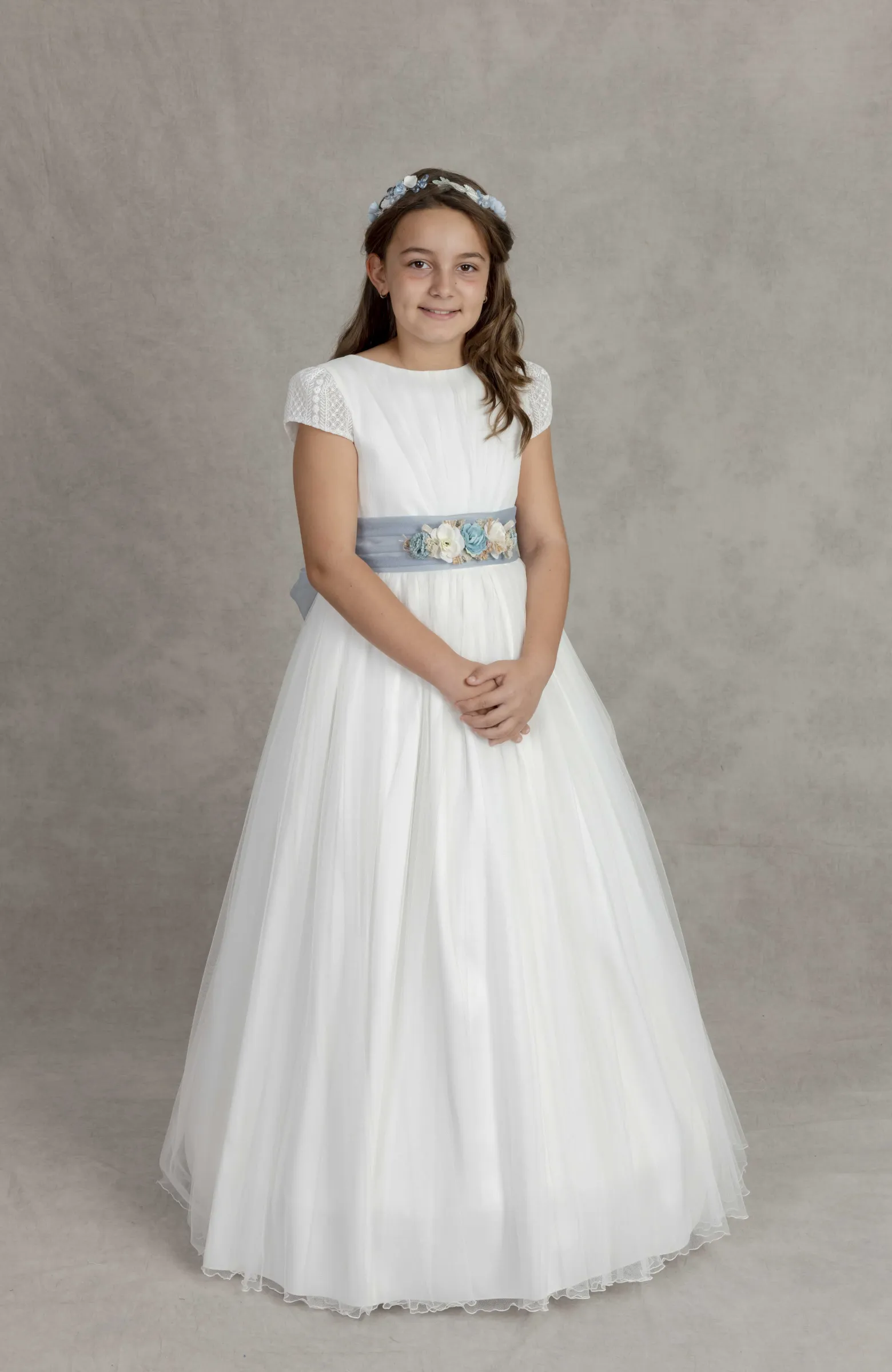Vestido niña Comunión Menta Vestido niña Comunión Menta