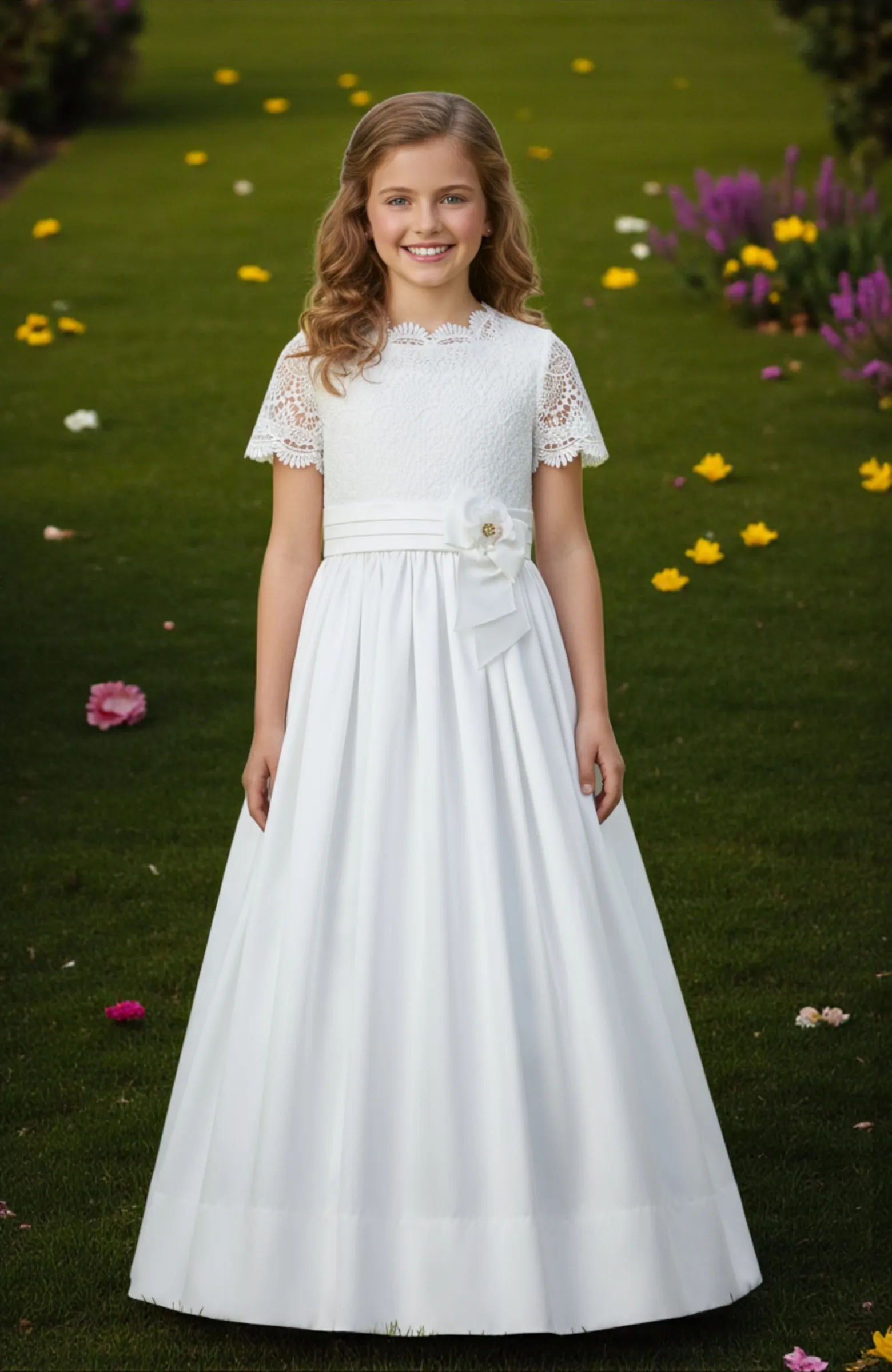 Vestido de Comunión niña Outlet Orquídea