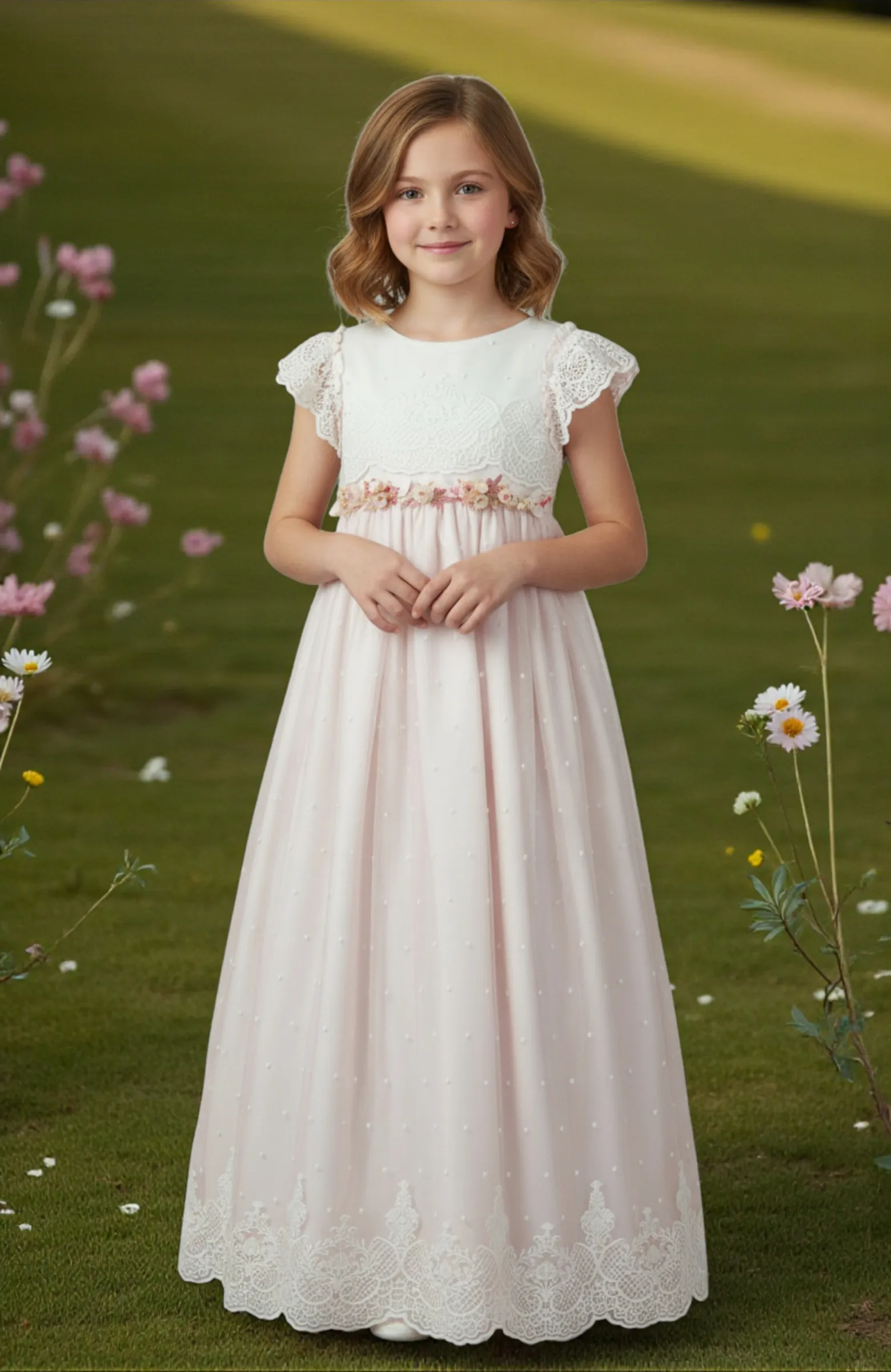 Vestido de Comunión niña Outlet Amarilis