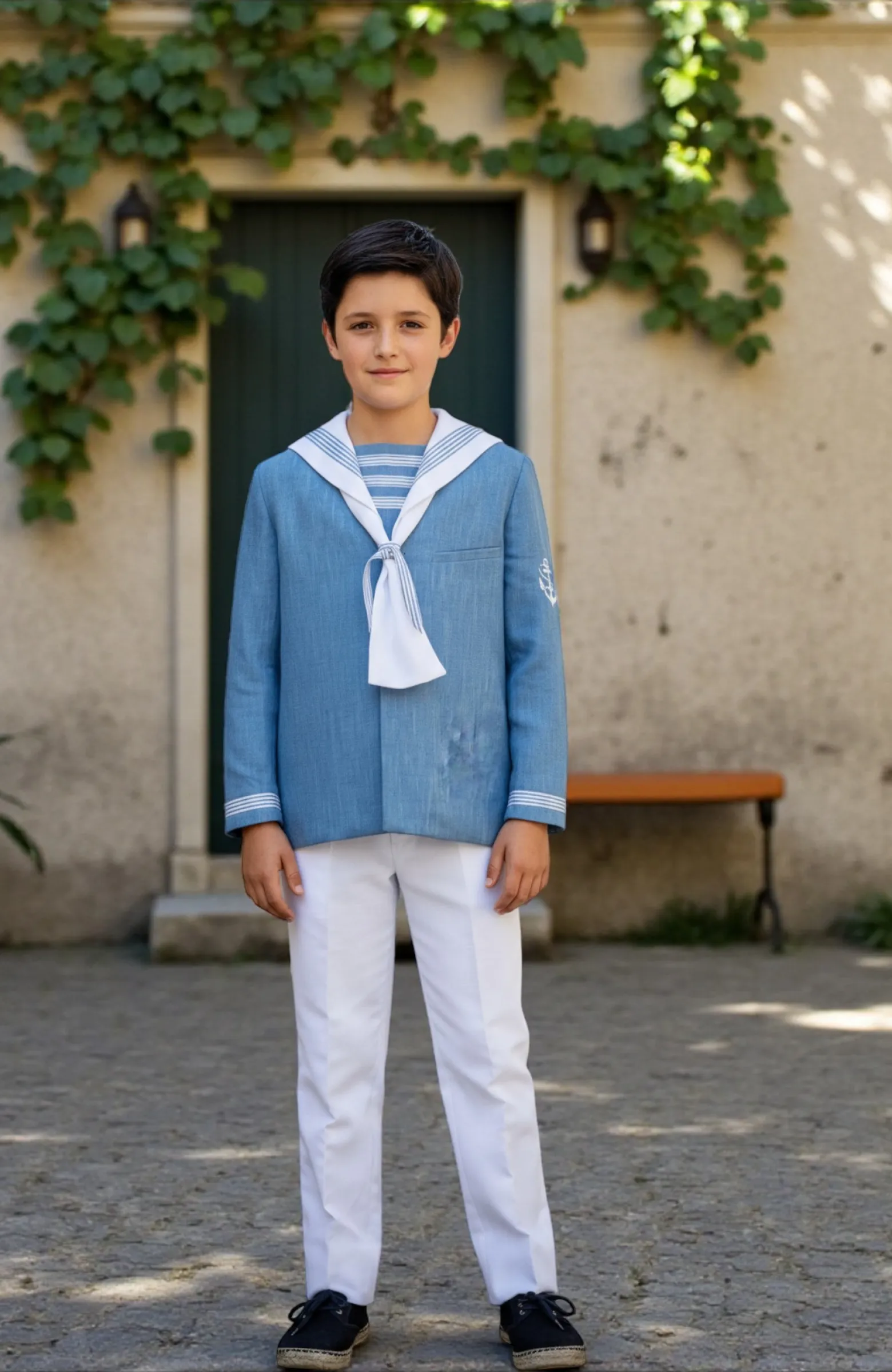 Los recuerdos se visten de gala Traje de Comunión Marinero lino en Madrid y Guadalajaraio