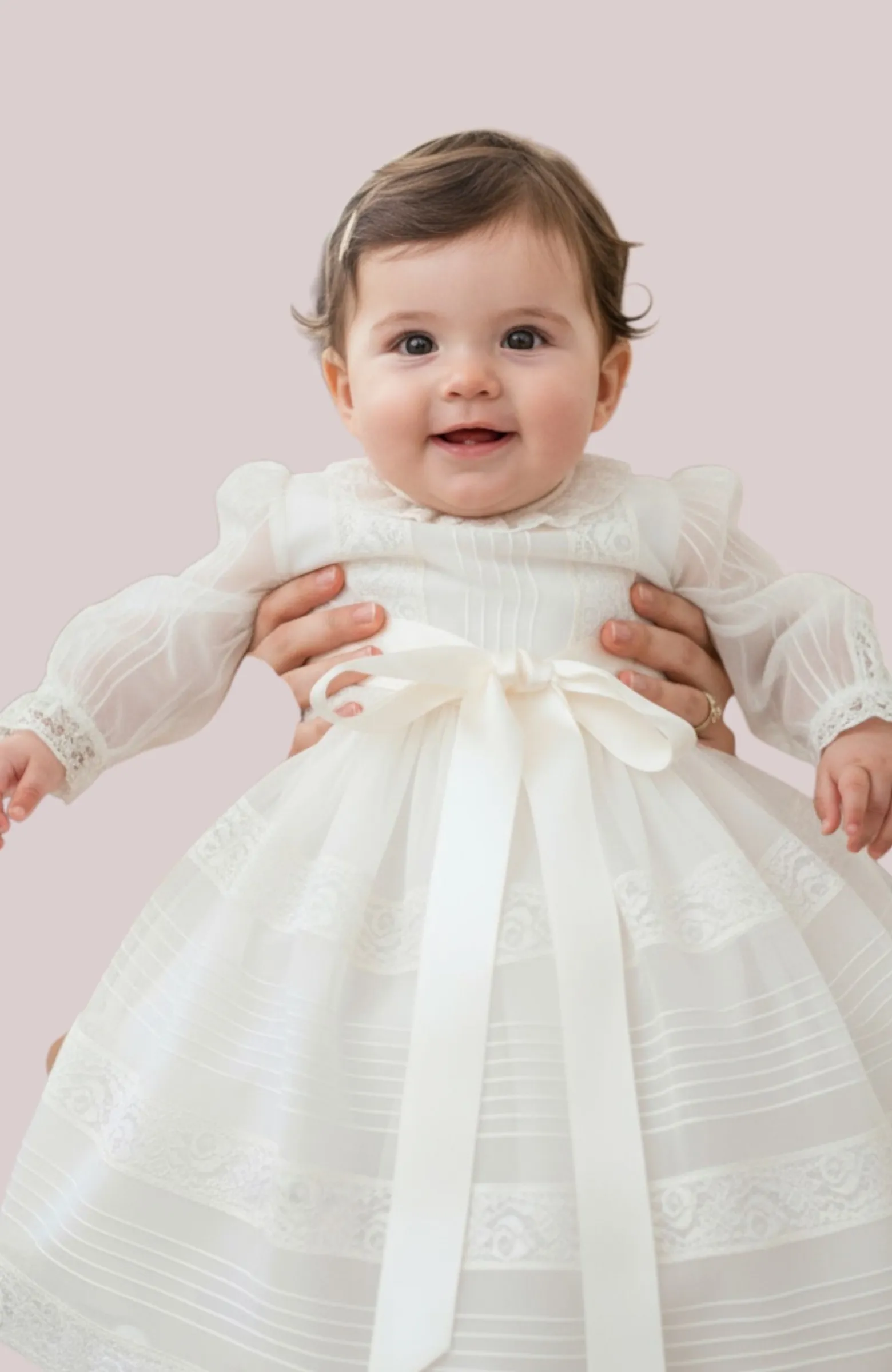 Faldón de Bautizo con capota clásico color crudo Pereruela Faldón de Bautizo con capota clásico color crudo Pereruela