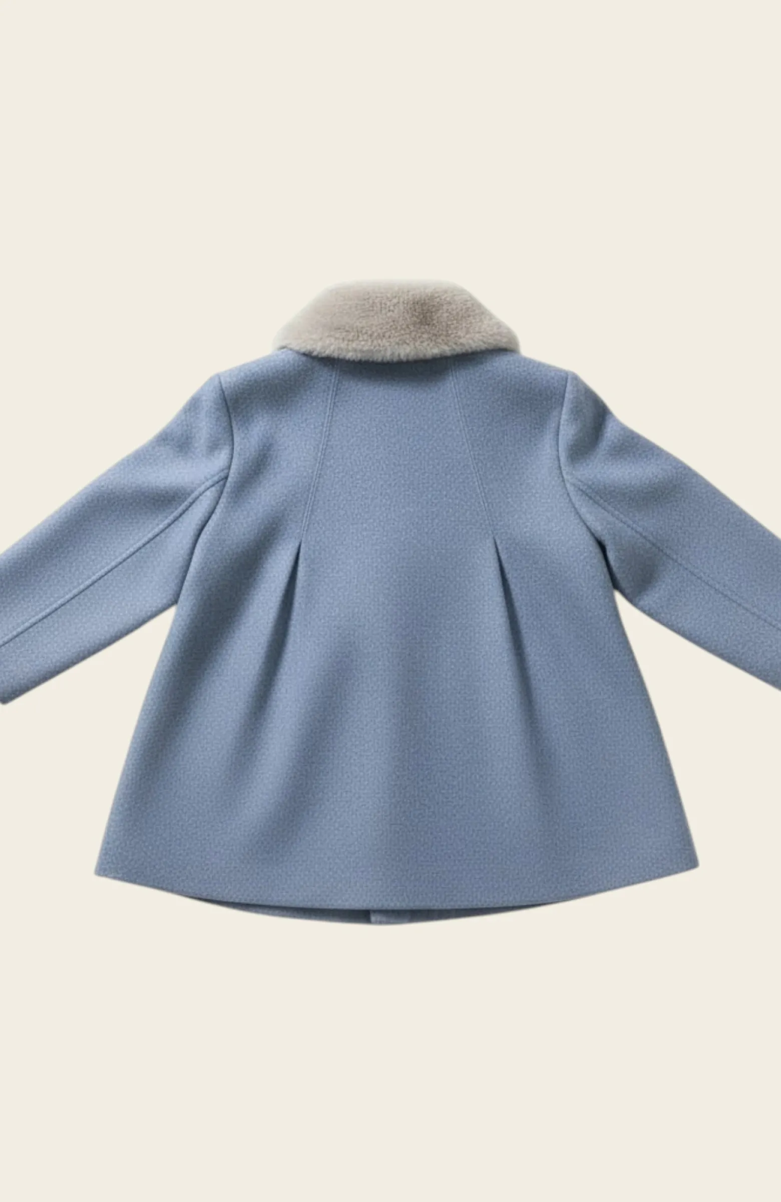 Abrigo niña paño Celeste