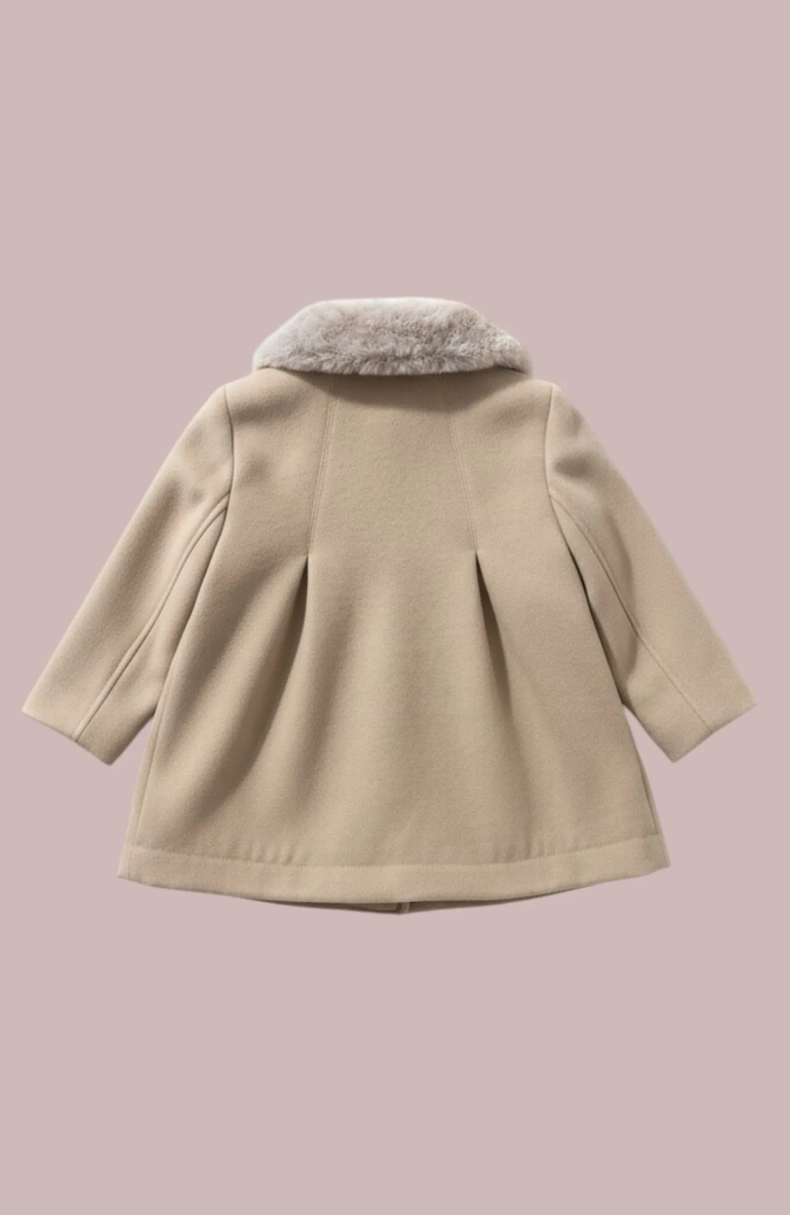 Abrigo niña paño Camel Abrigo niña paño Camel