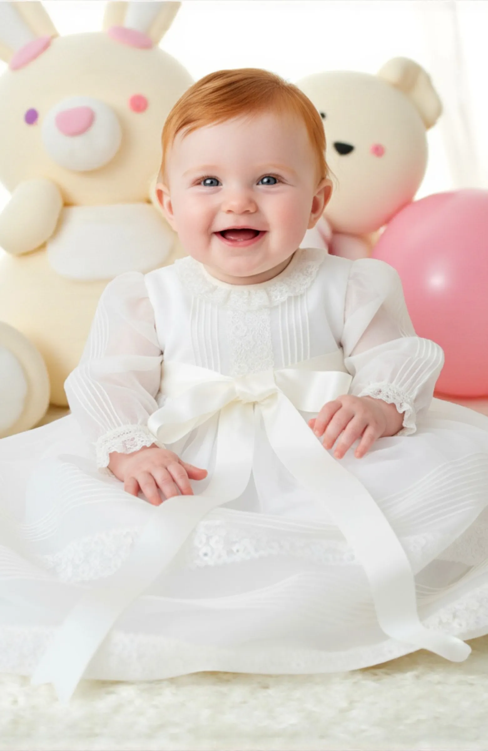 Faldón de Bautizo con capota clásico color crudo Lubián Faldón de Bautizo con capota clásico color crudo Lubián