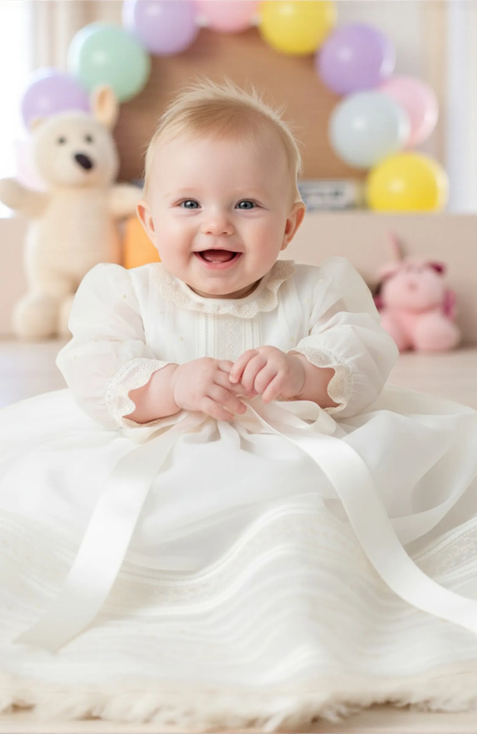 Faldón de Bautizo con capota clásico color crudo Tábara Faldón de Bautizo con capota clásico color crudo Tábara