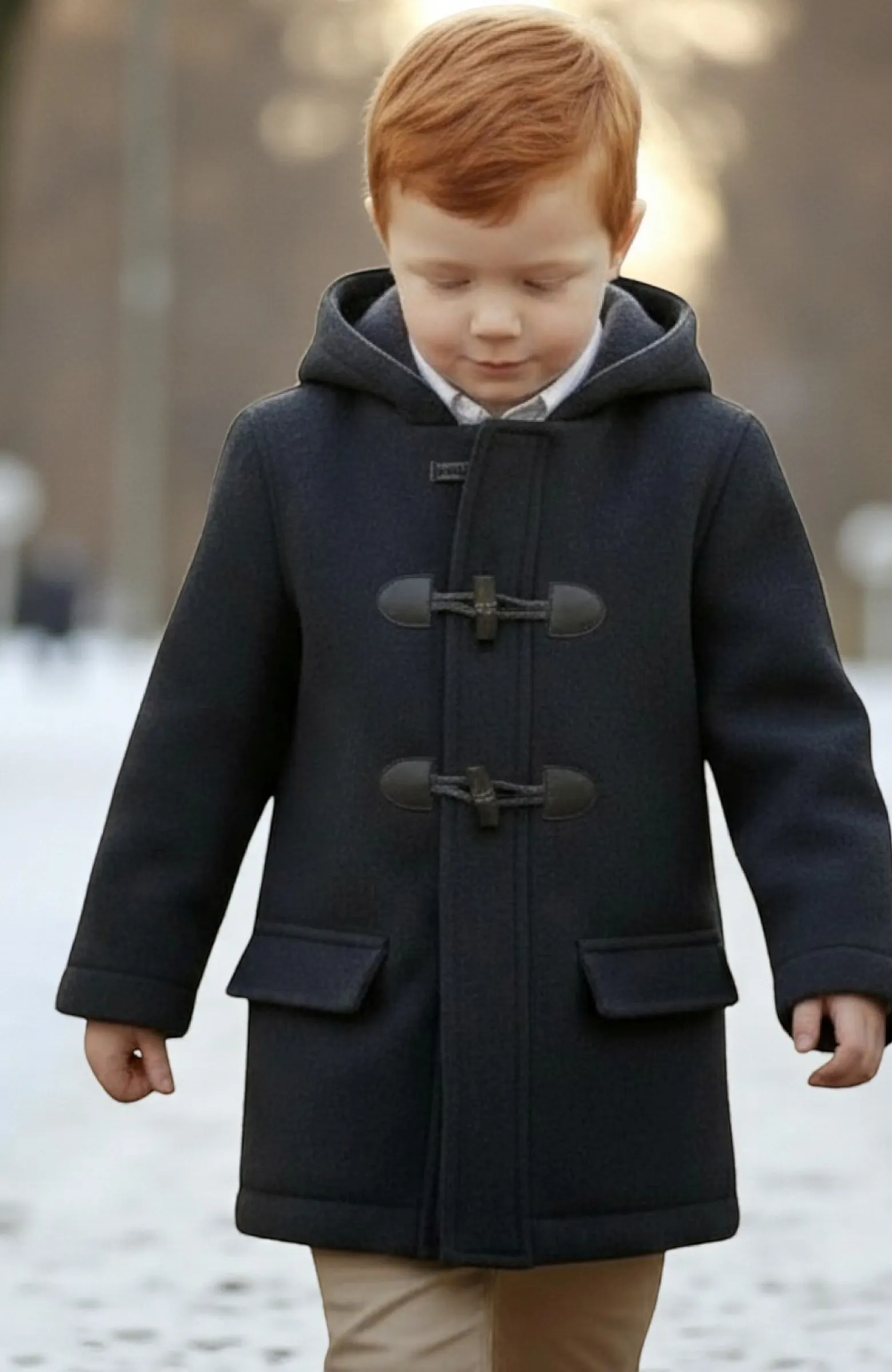 Trenca niño paño marino clásica lavable Trenca niño paño marino clásica lavable