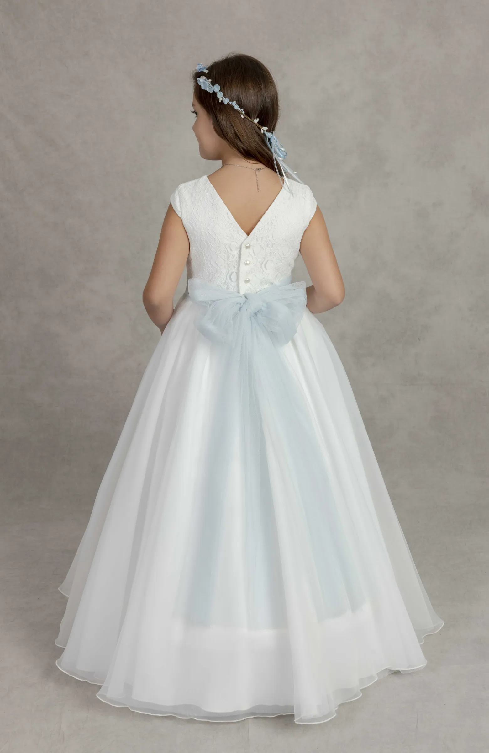 Vestido Comunión azul Iris Vestido Comunión azul Iris