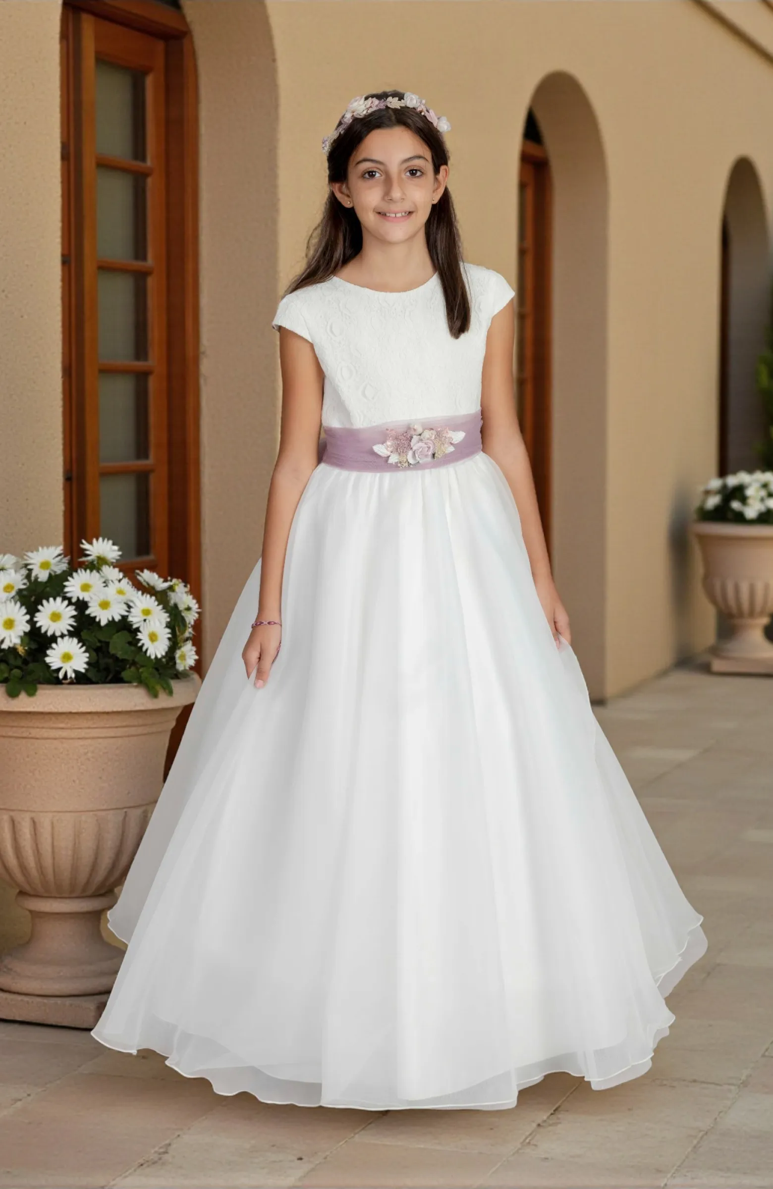 Vestido Comunión lila Iris Vestido Comunión lila Iris