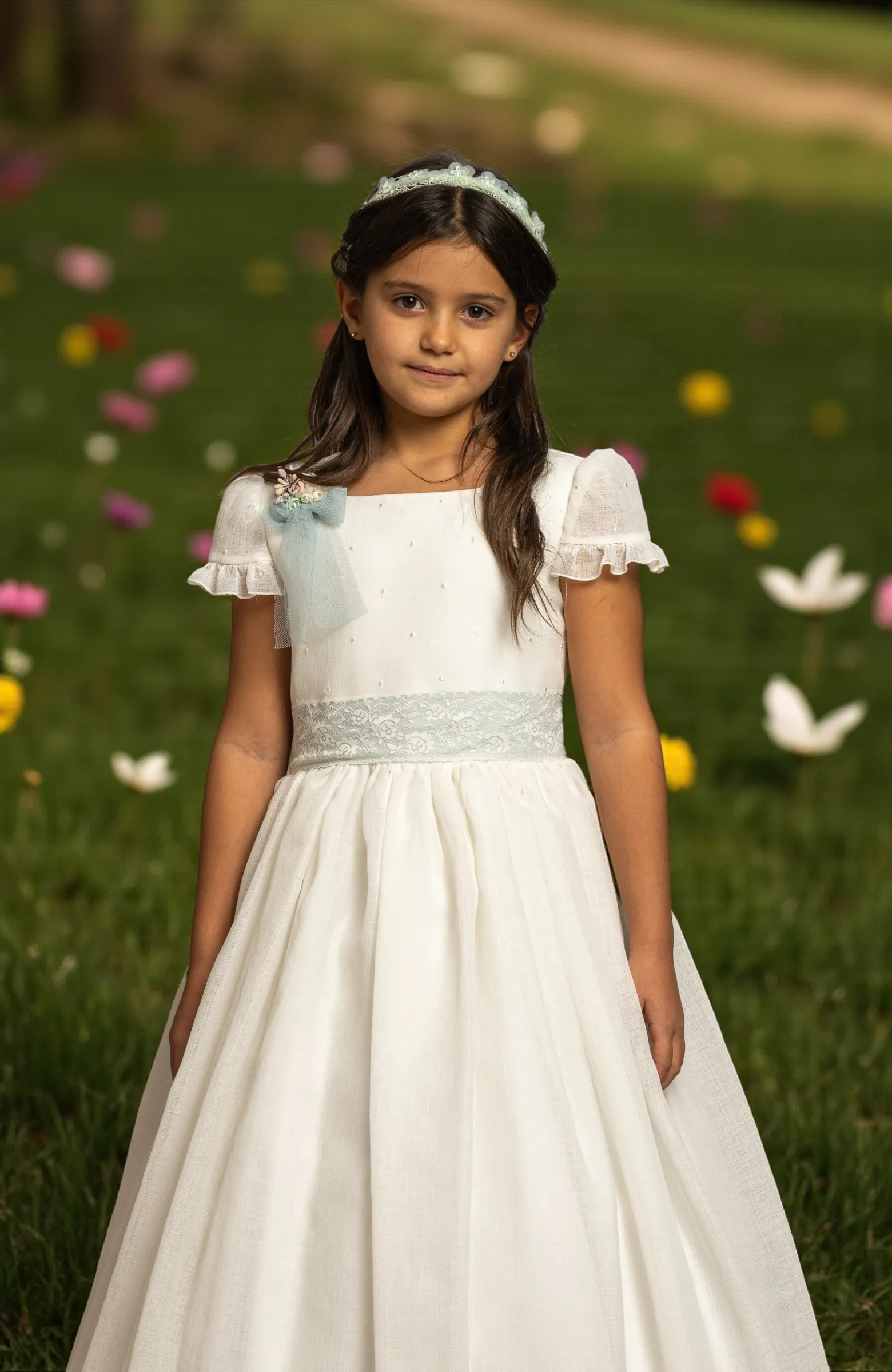 Vestido de Comunión niña Outlet Rosa