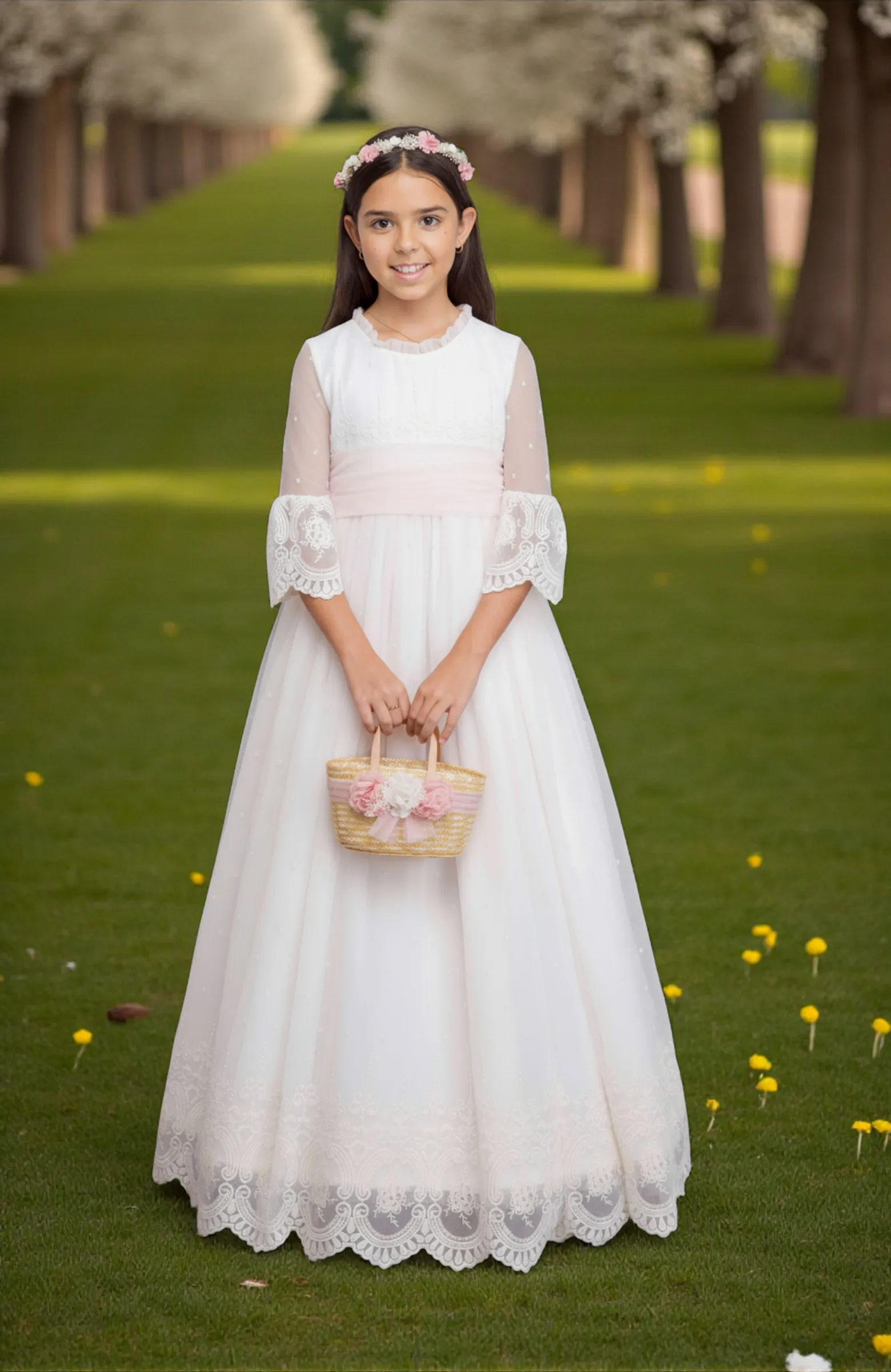 Vestido Comunión manga francesa Outlet Astrantia Vestido Comunión manga francesa Outlet Astrantia