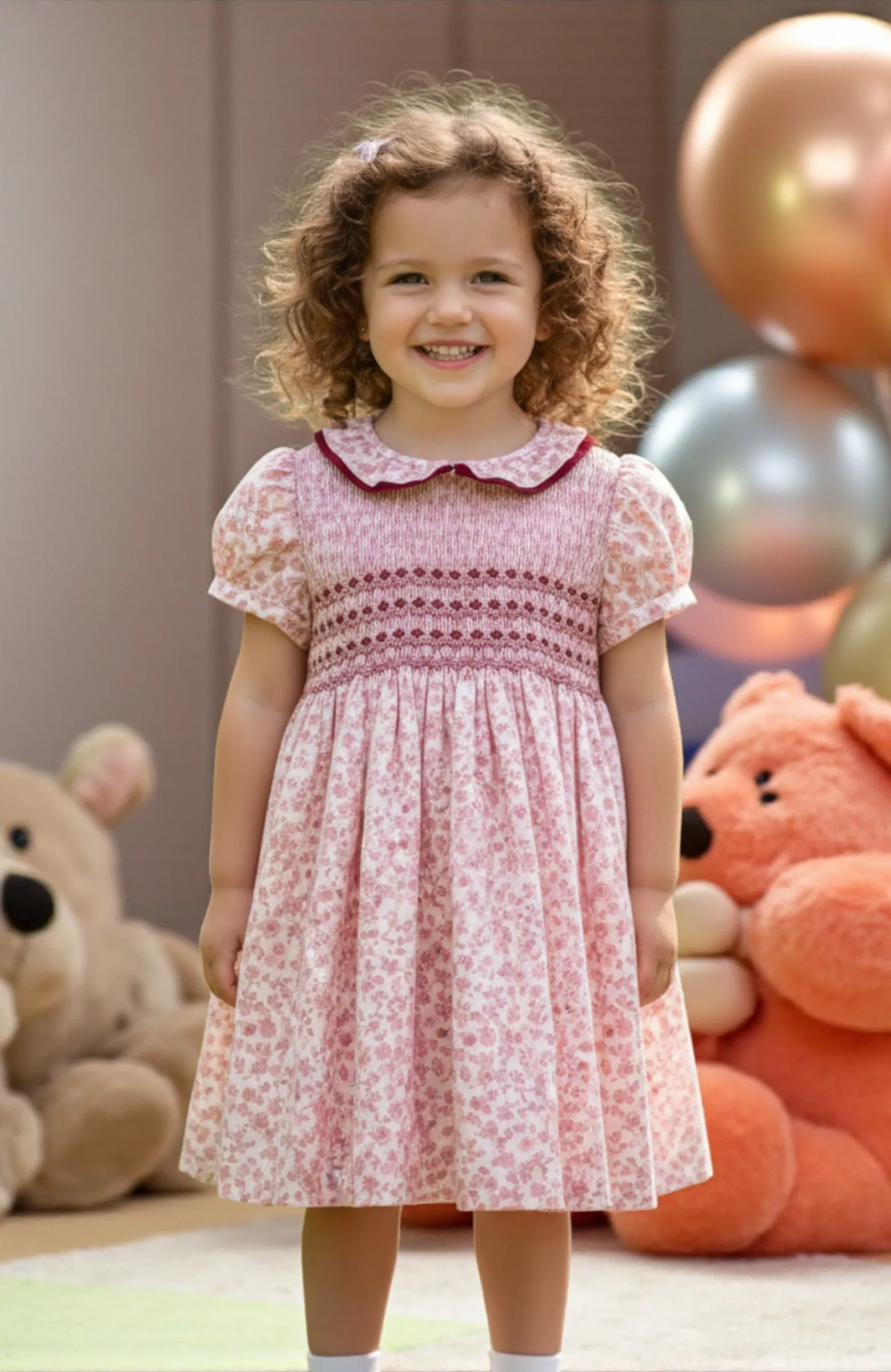 Vestido nido de abeja Julieta Vestido nido de abeja Julieta