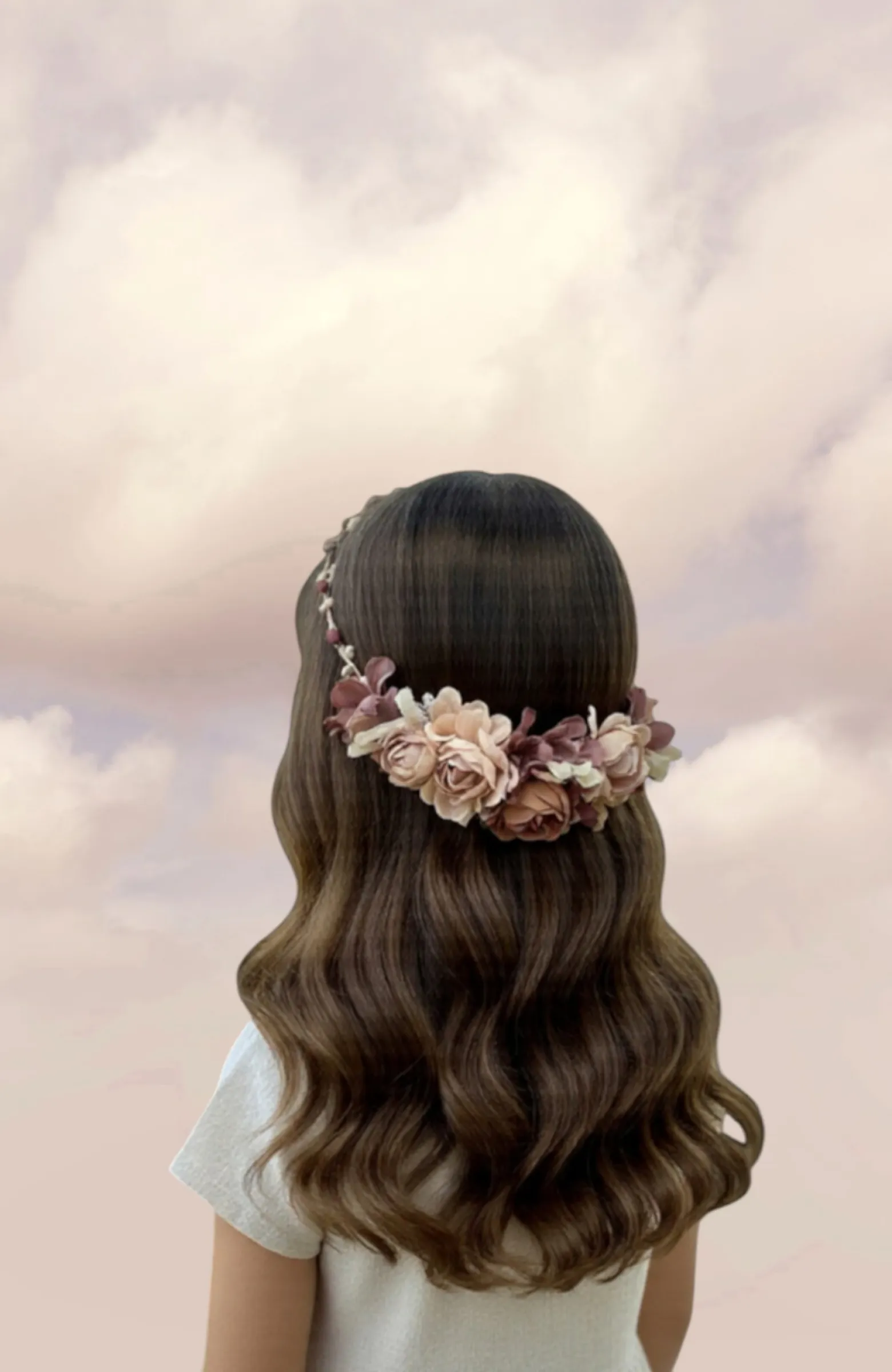 Corona niña Comunión rosada Turpial