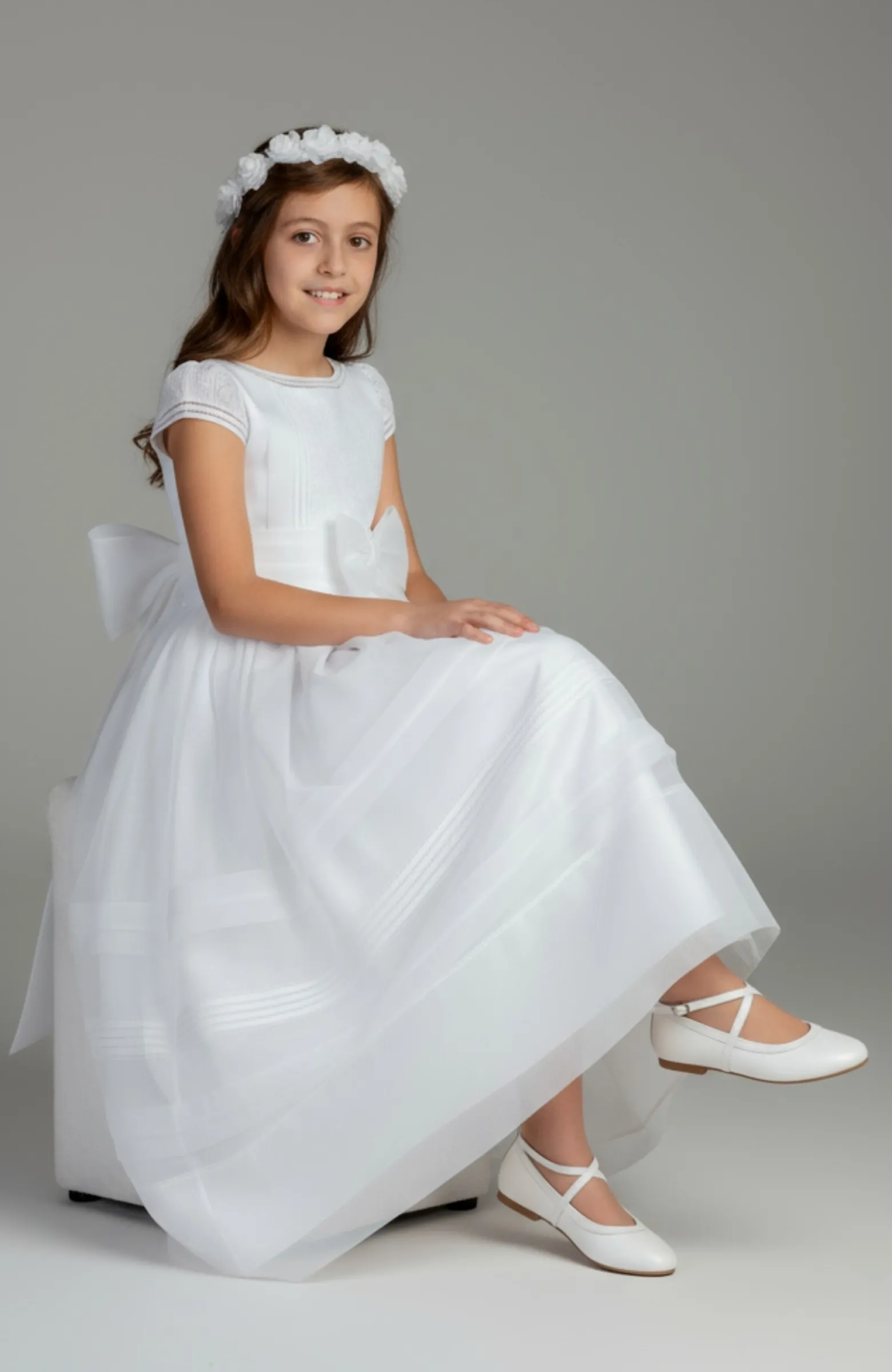 Zapatos de niña de Comunión blancos Ana 