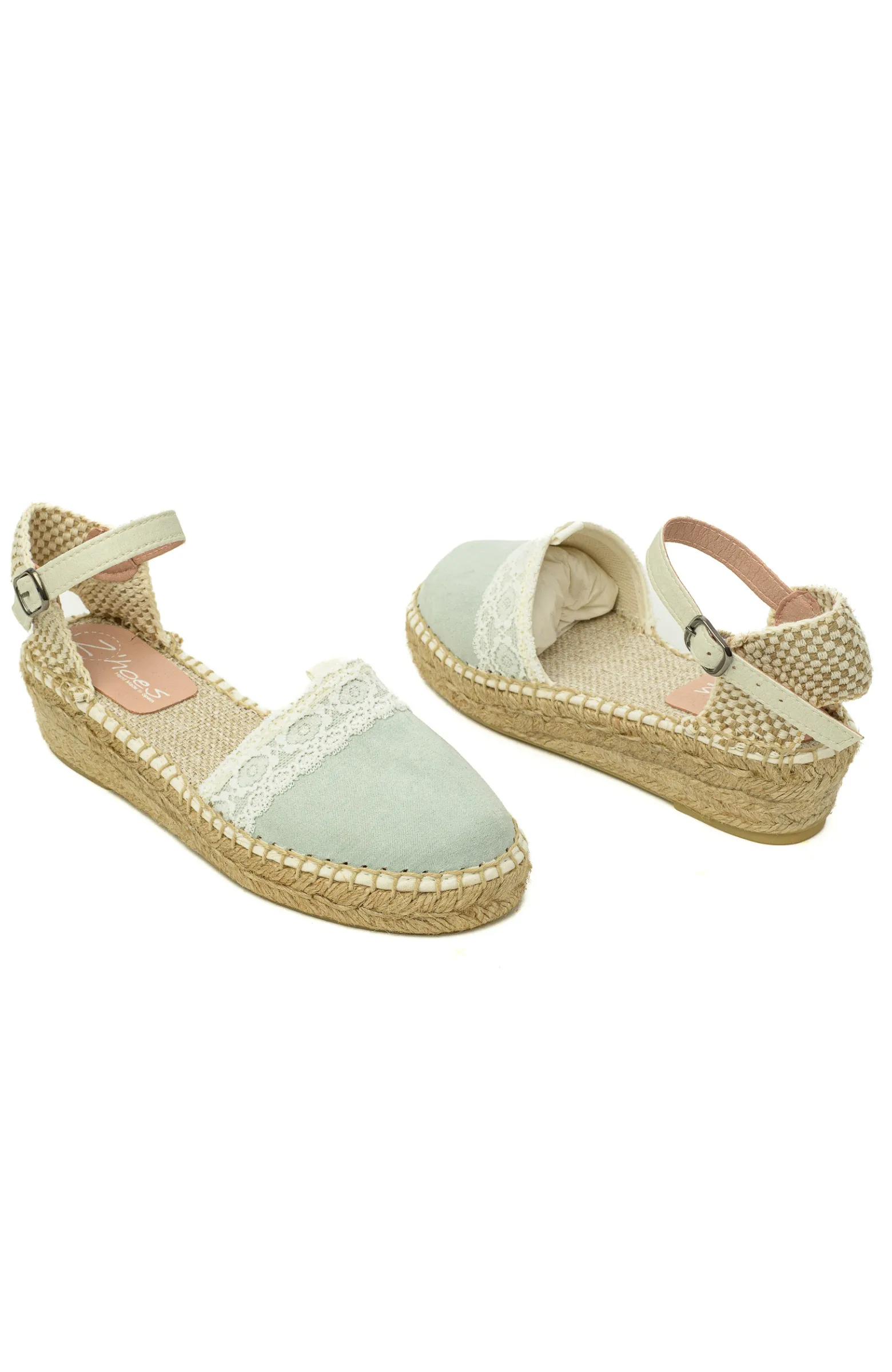 Esparteña niña lisa verde Zoysan