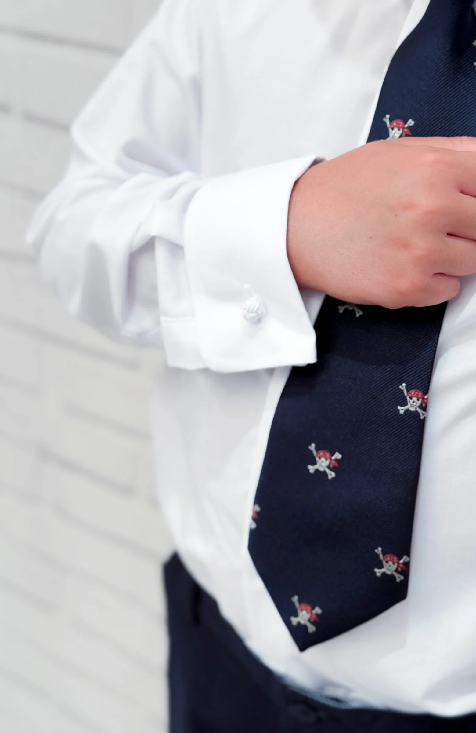 Camisa niño cuello italiano