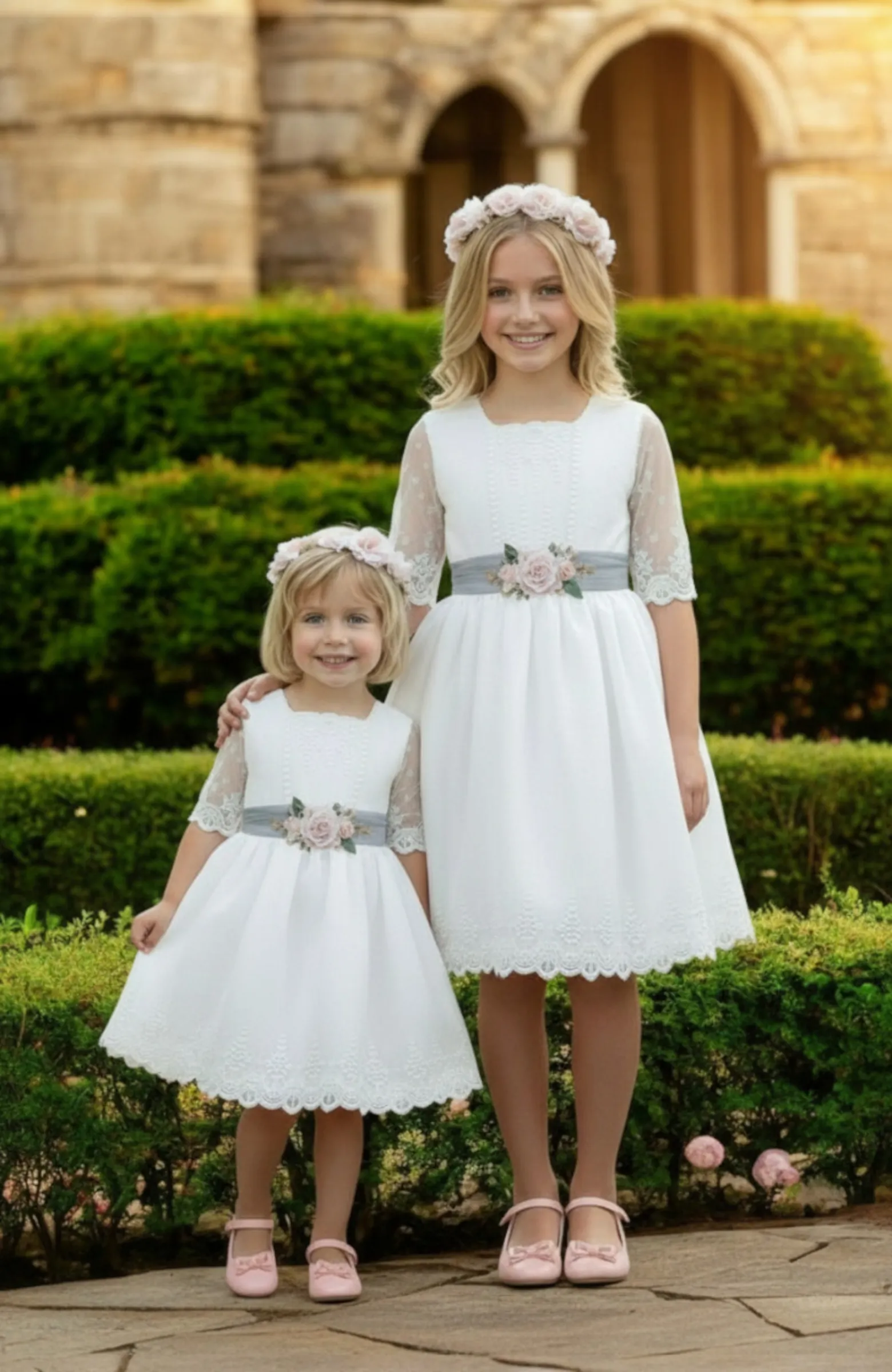 Vestido niña creemonia