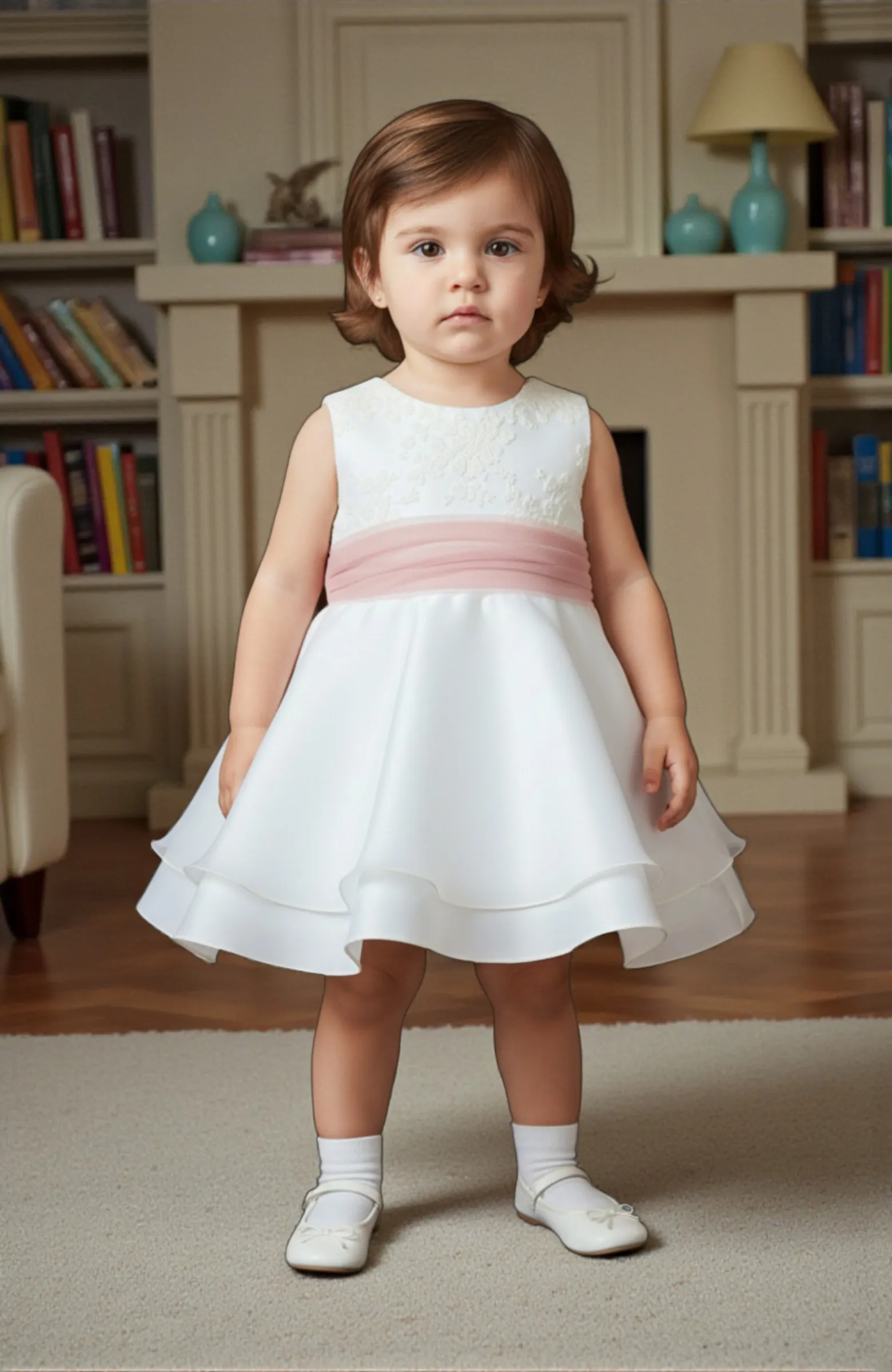 Vestido niña creemonia