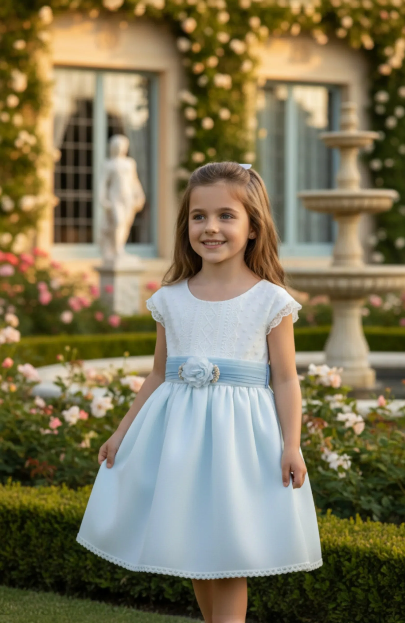 Vestido niña ceremonia azul Yuncos