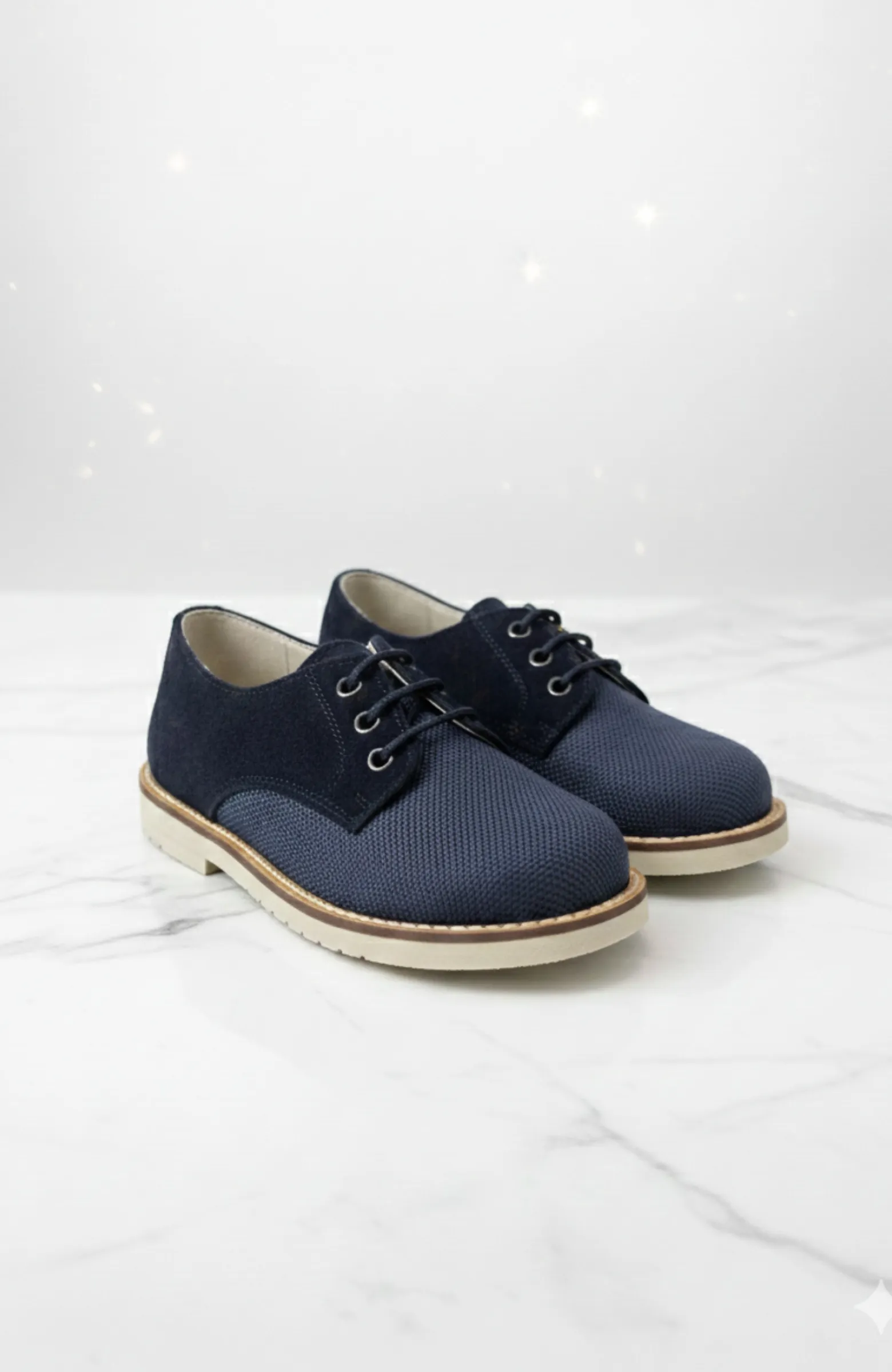 Zapatos de niño ceremonia azul LINO