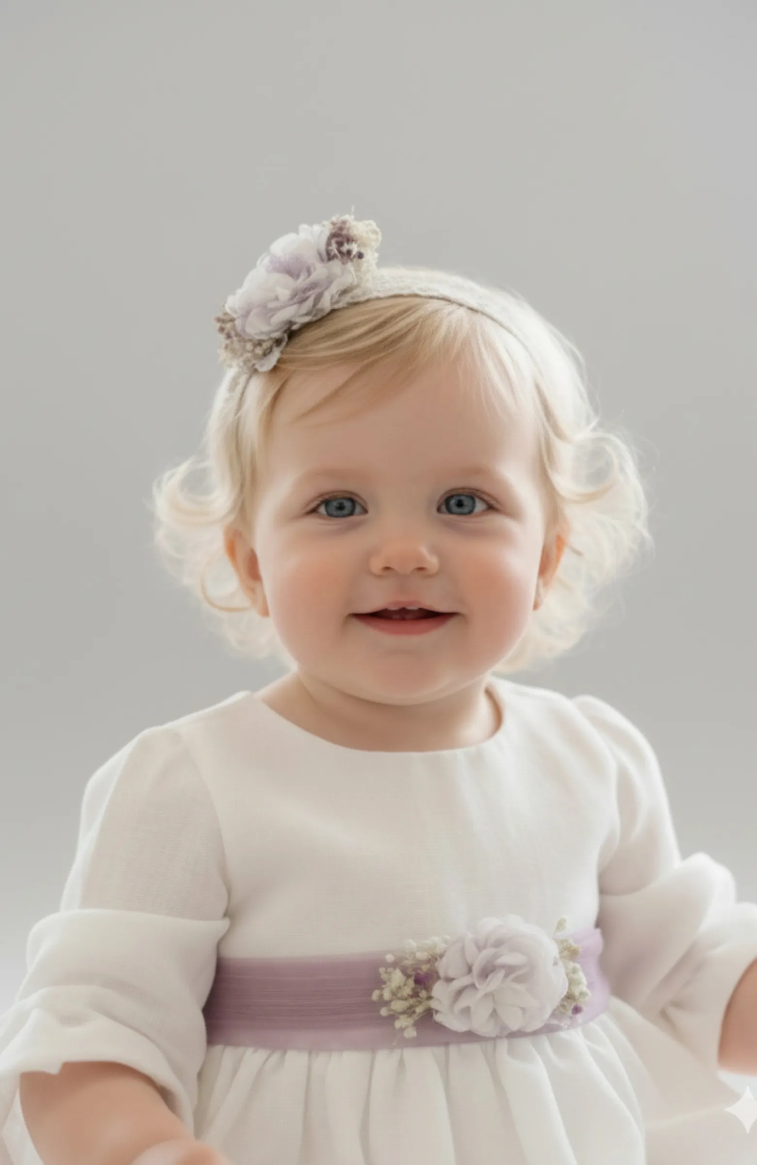 Diadema bebe elástica con moradito