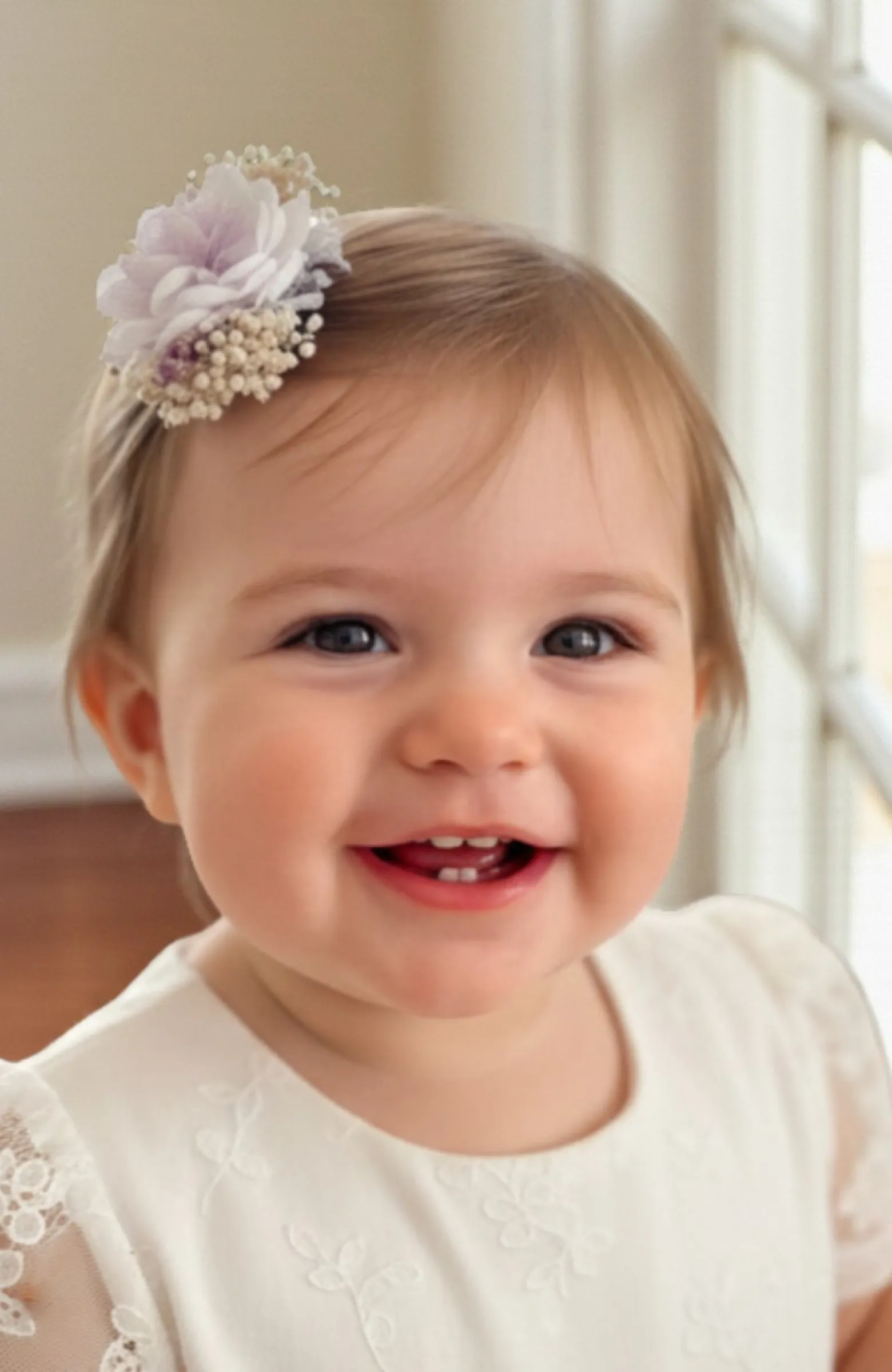 Horquilla niña ceremonia Albatera morada