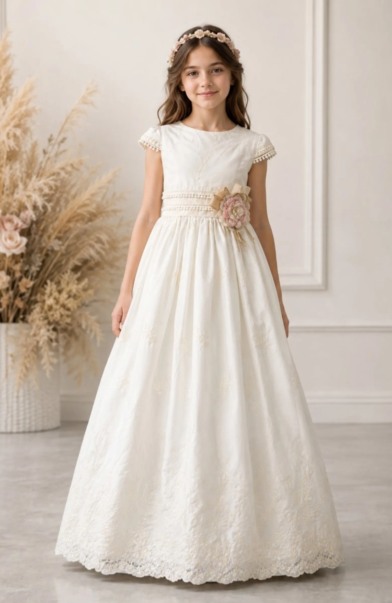 Vestido de Comunión niña Outlet Malva