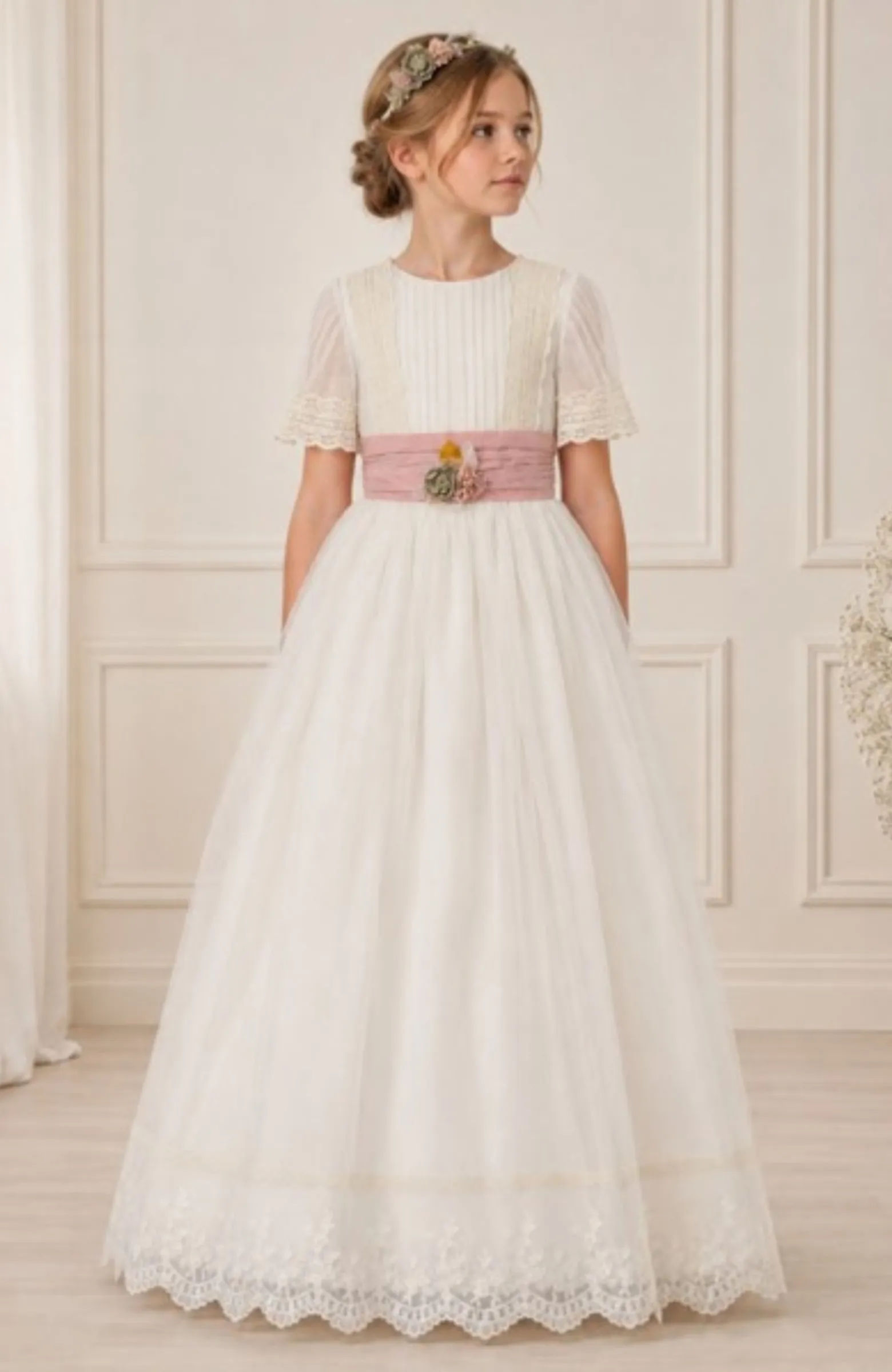 Vestido de Comunión Cielo