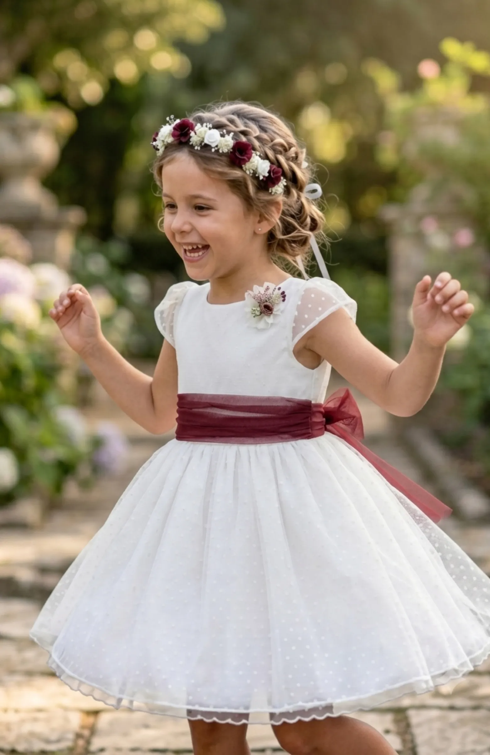 Vestido niña ceremonia Grana