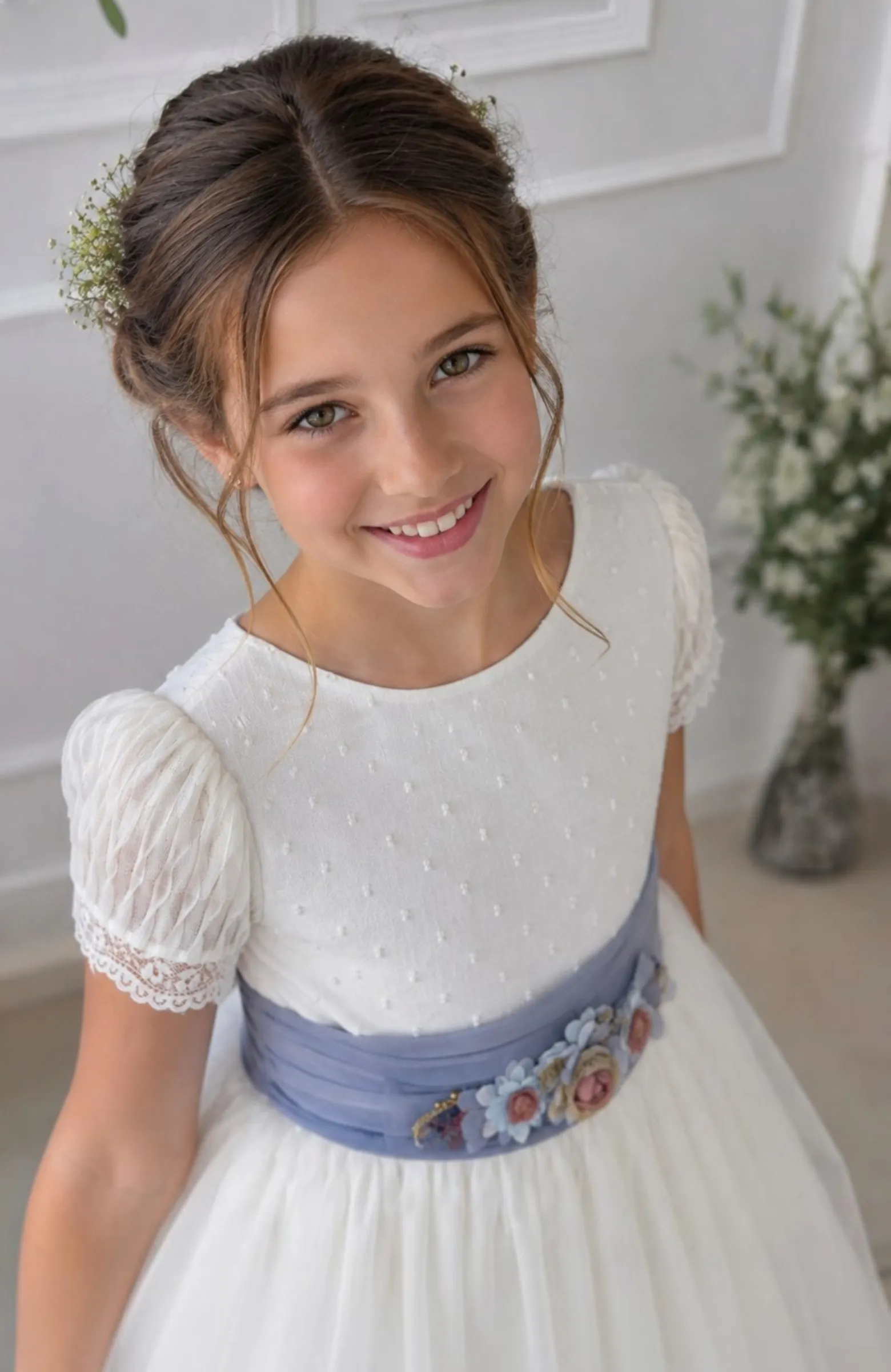 Vestido de niña de Comunión Cobre