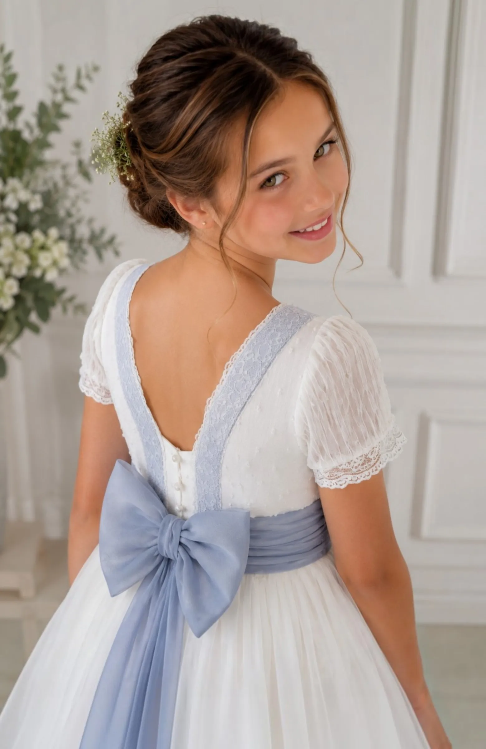 Vestido de niña de Comunión Cobre