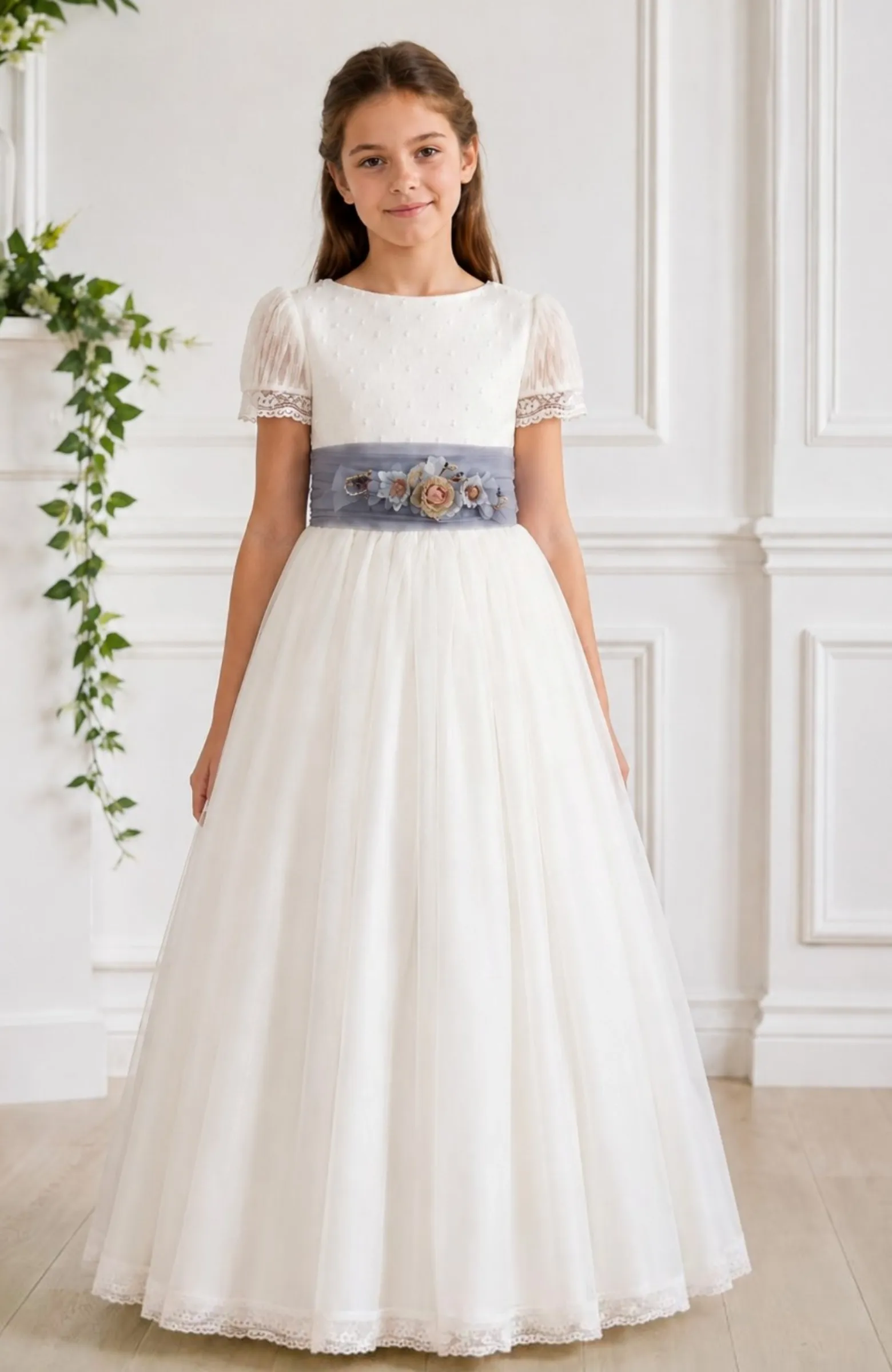 Vestido de niña de Comunión Cobre
