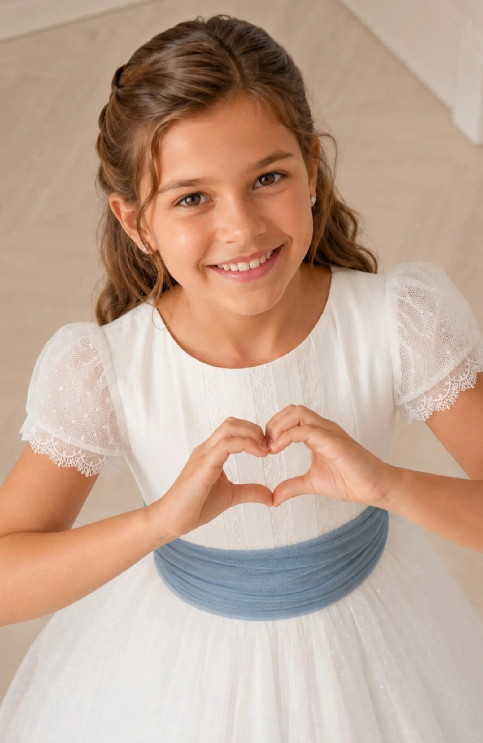 Vestido de Comunión niña Plata