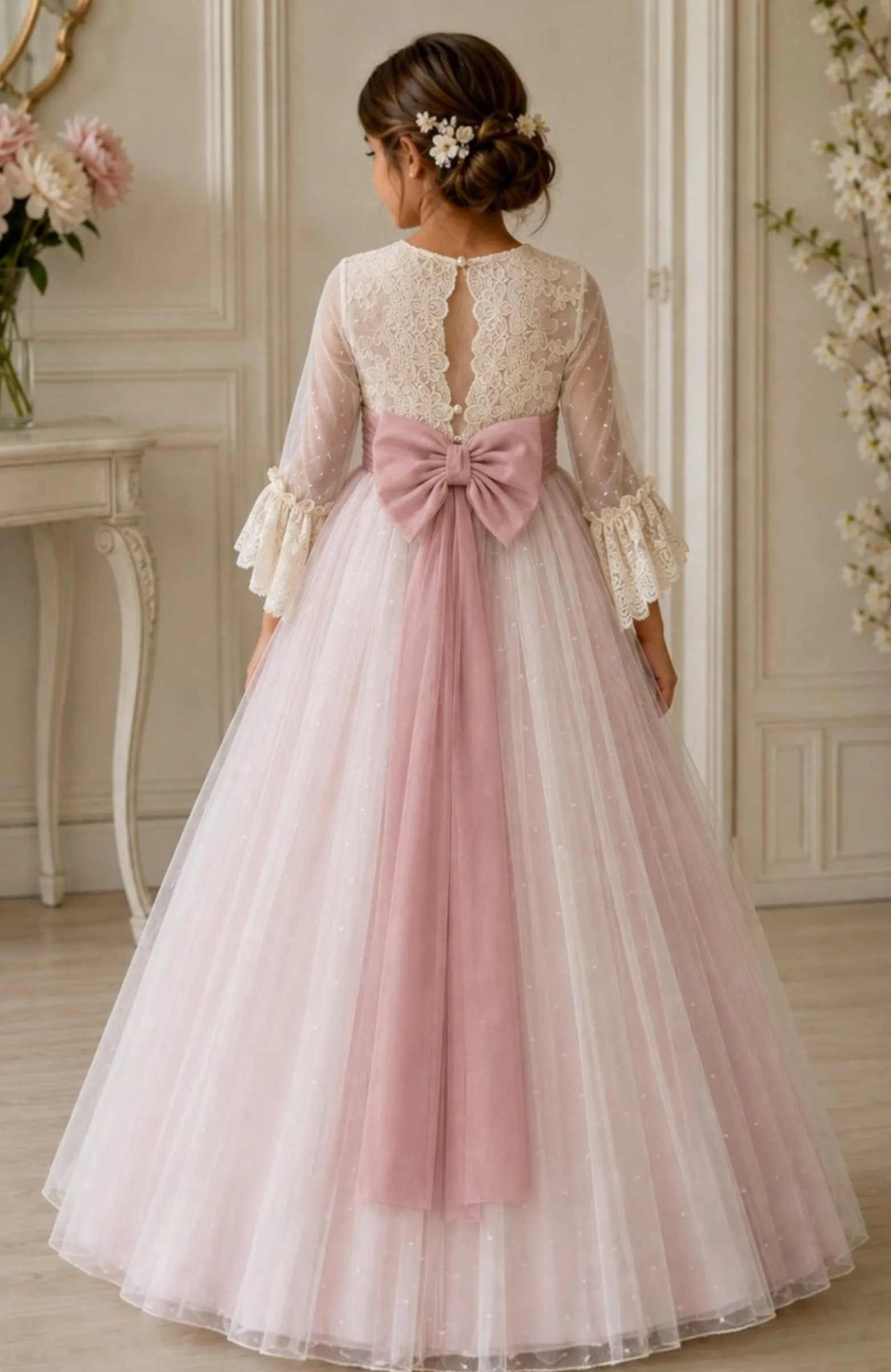 Vestido de niña de Comunión Sauce