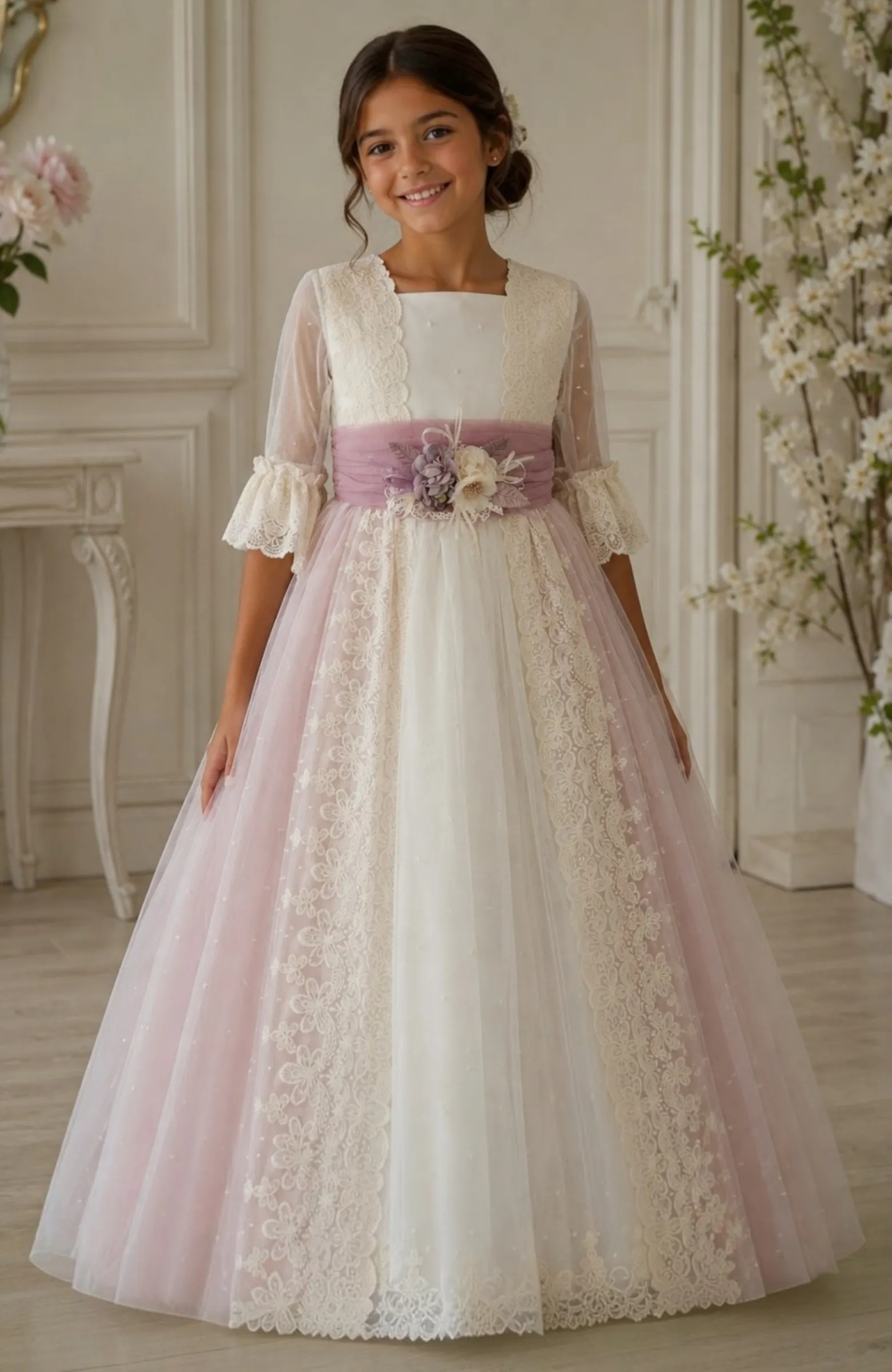 Vestido de niña de Comunión Sauce