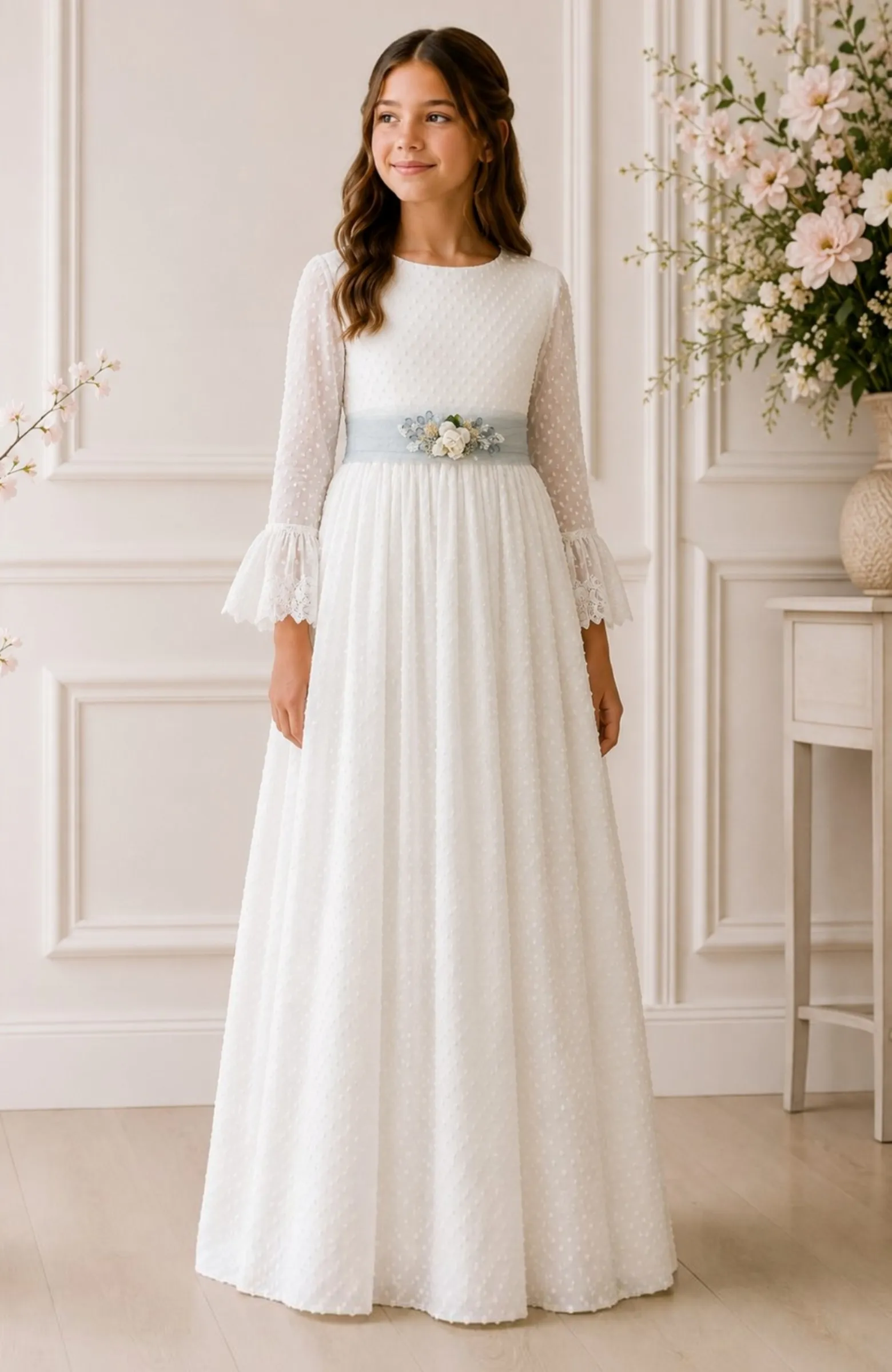 Vestido Comunión outlet French hielo