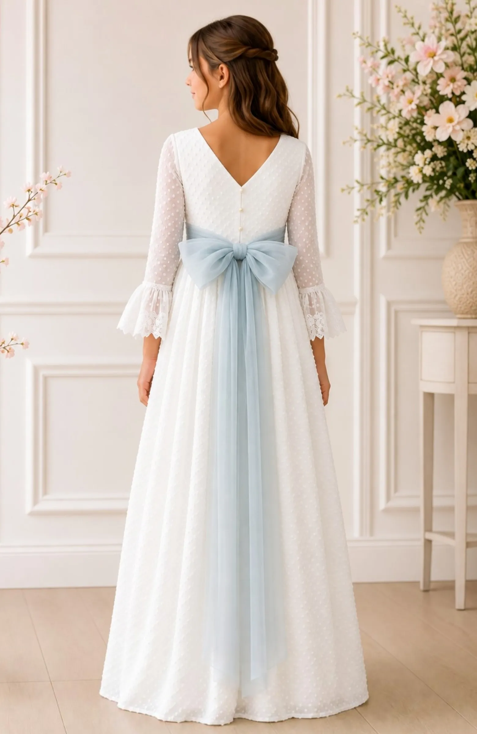 Vestido Comunión outlet French hielo