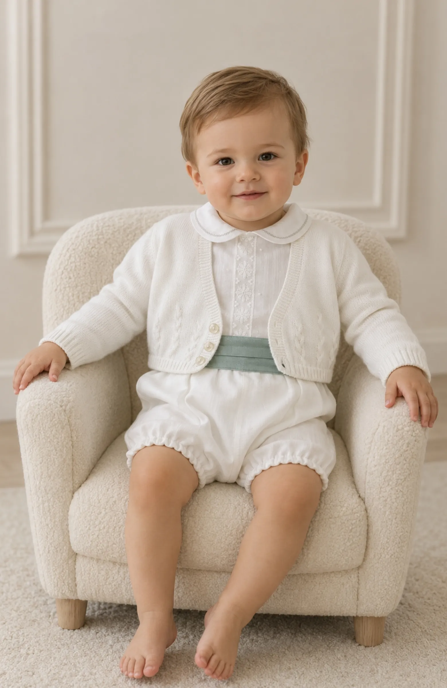 Chaqueta niño lanita Toledo crudo