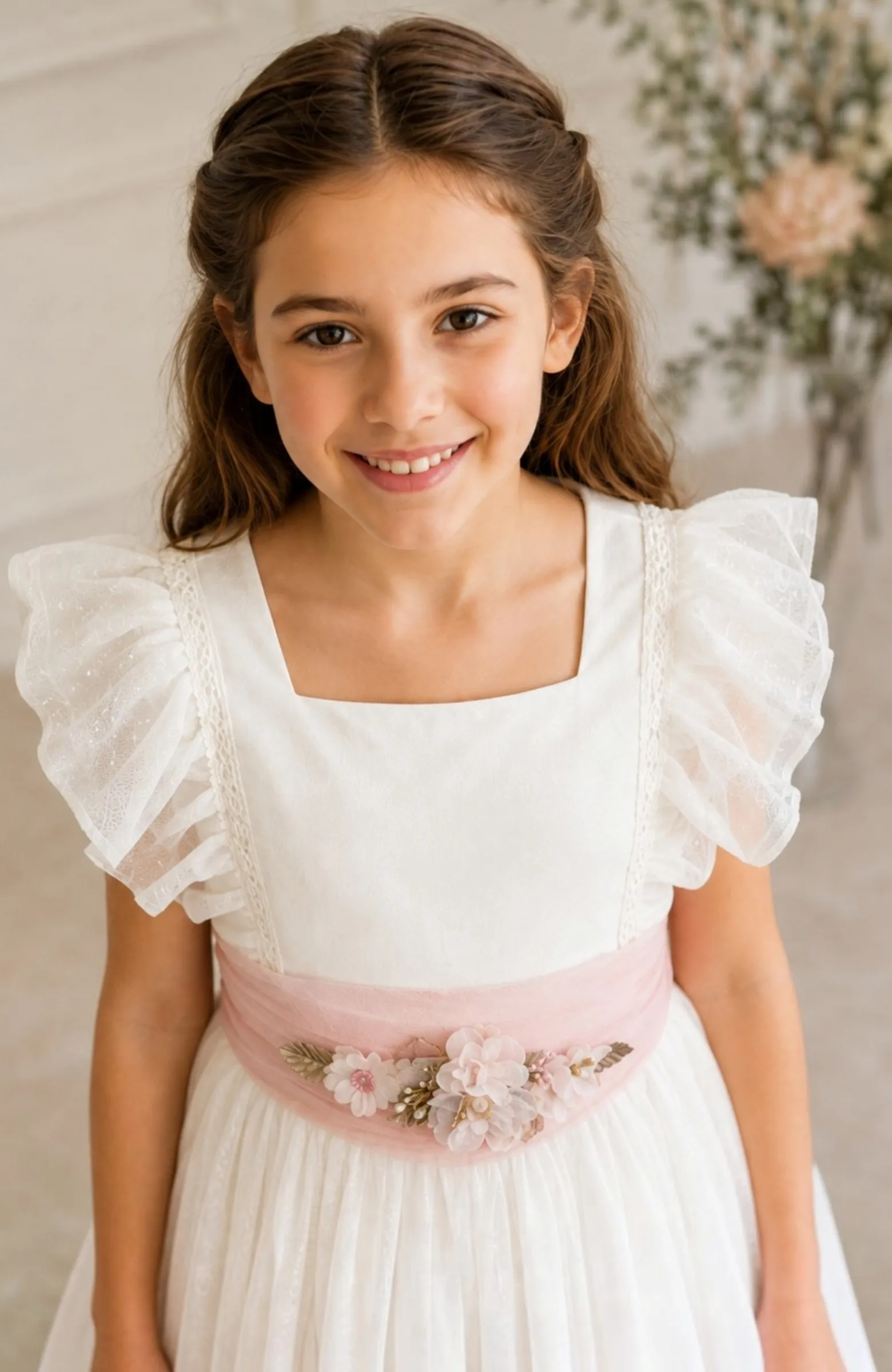 vestido Comunión niña ondas Lago