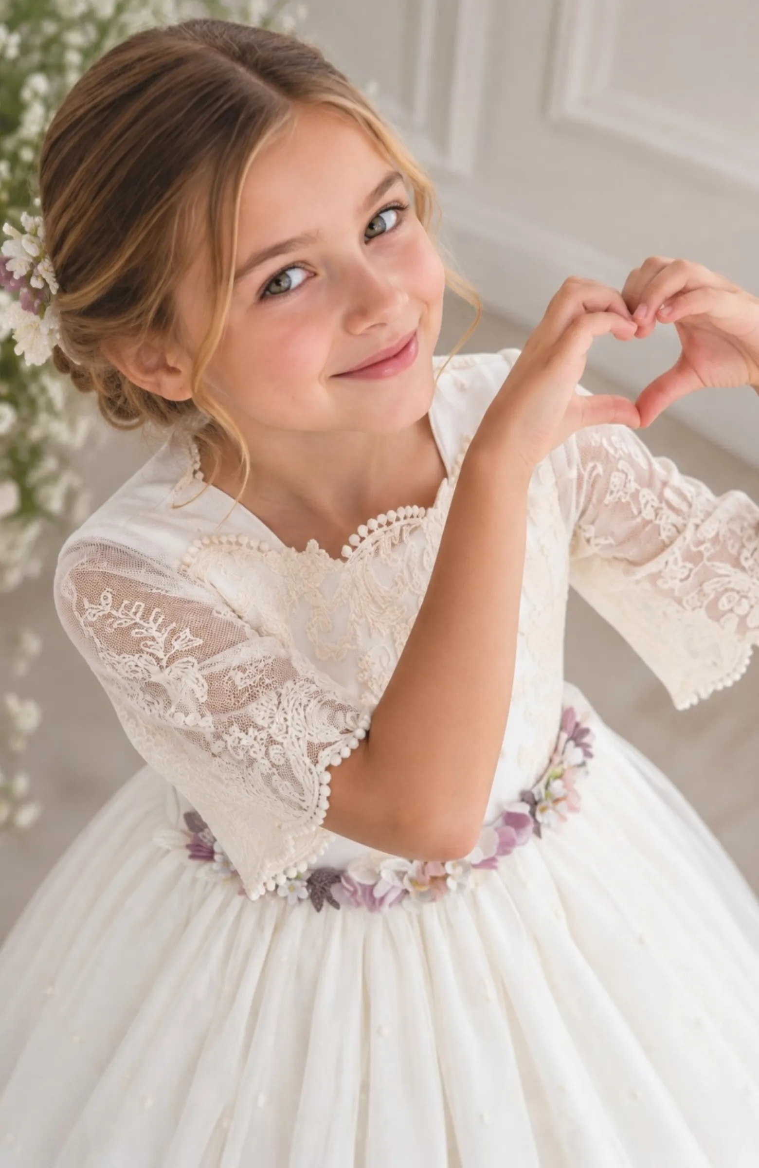 Vestido Comunión romántico Malta