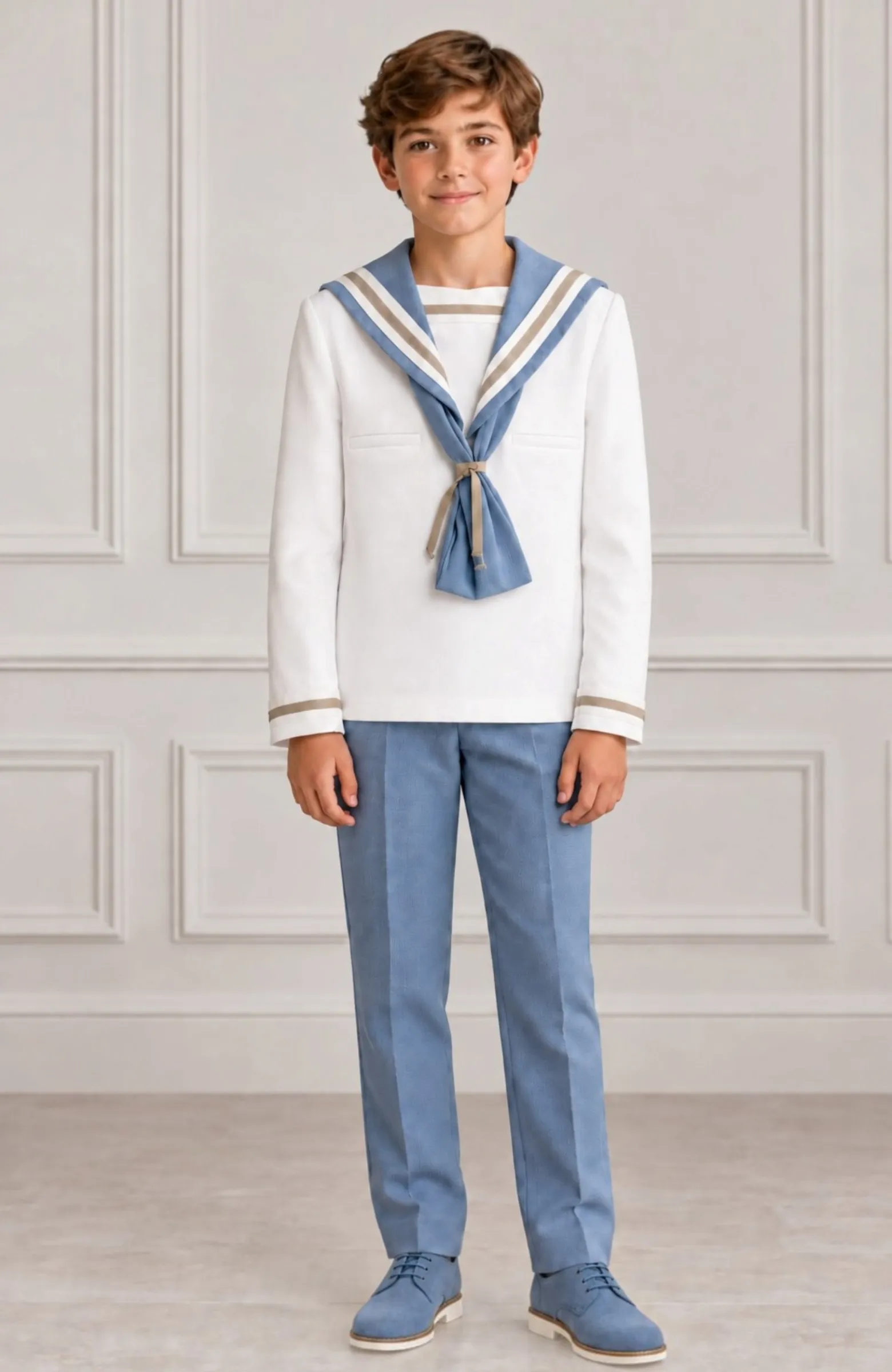 Traje Marinero Comunión Blanco Toño