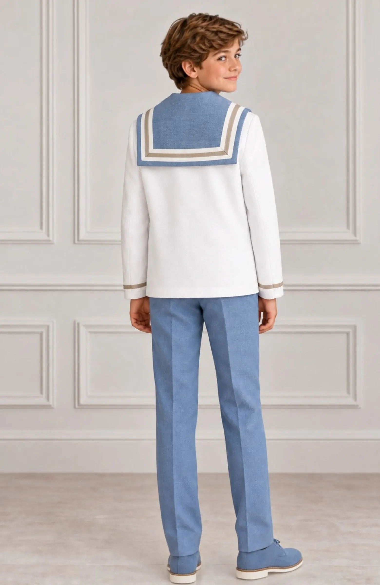 Traje Marinero Comunión Blanco Toño