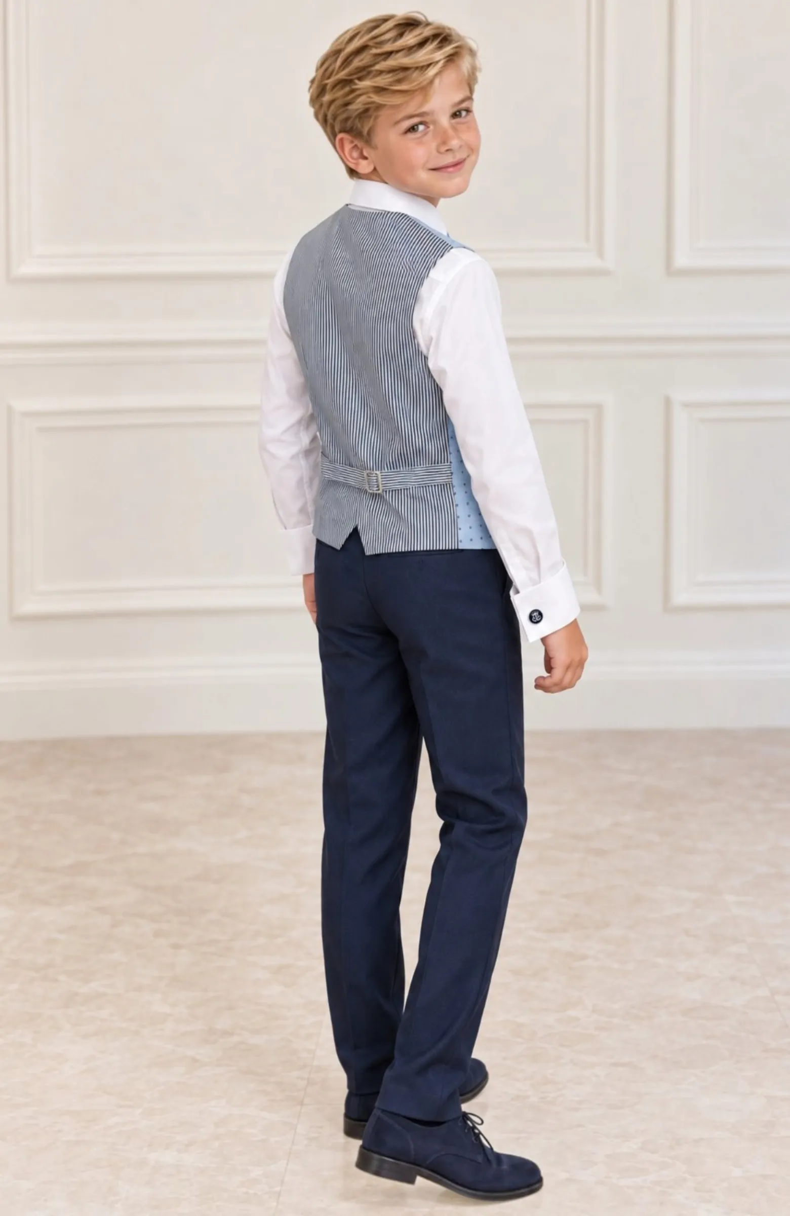 Traje de Comunión Almirante Esteban celeste