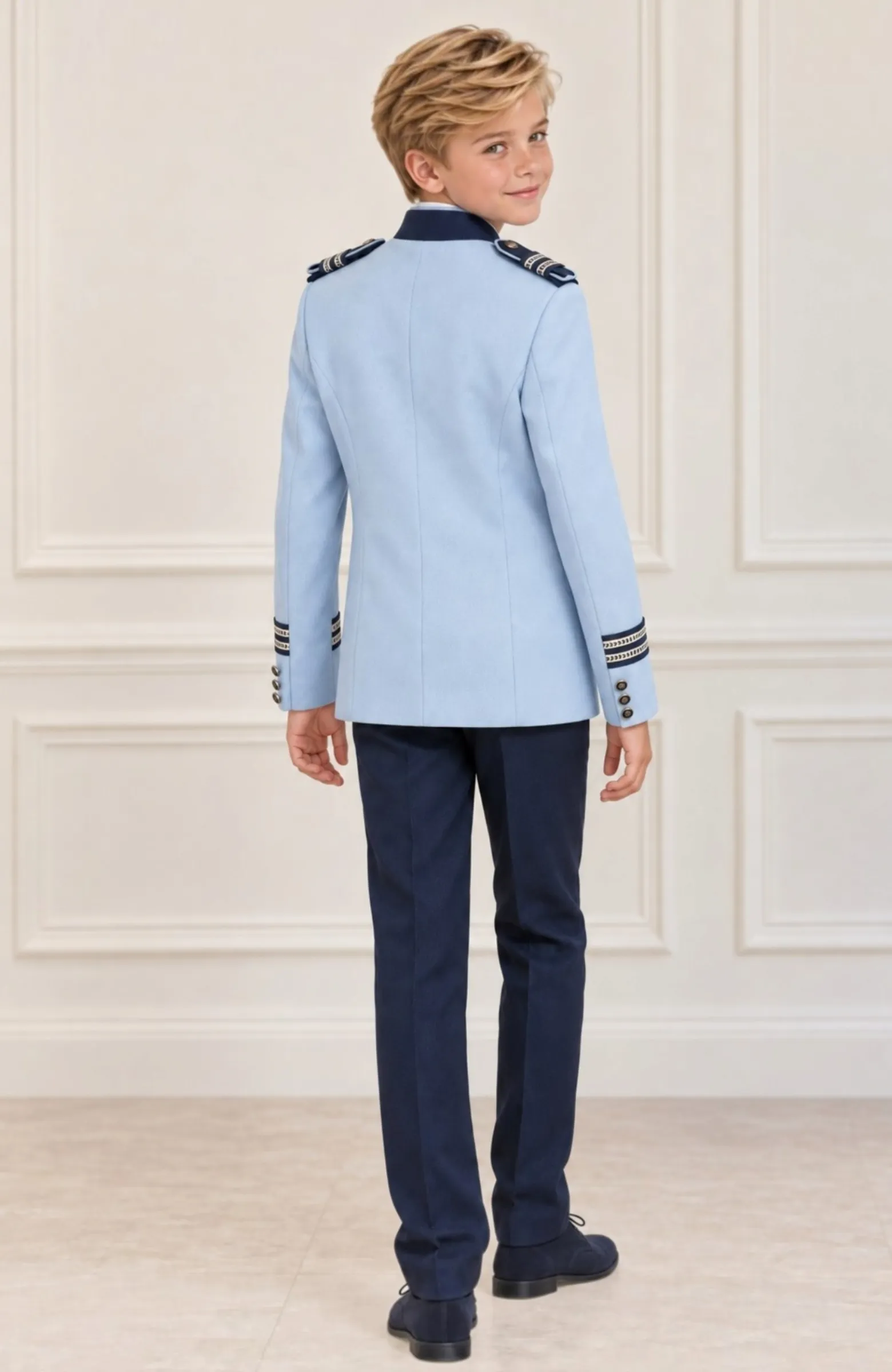 Traje de Comunión Almirante Esteban celeste