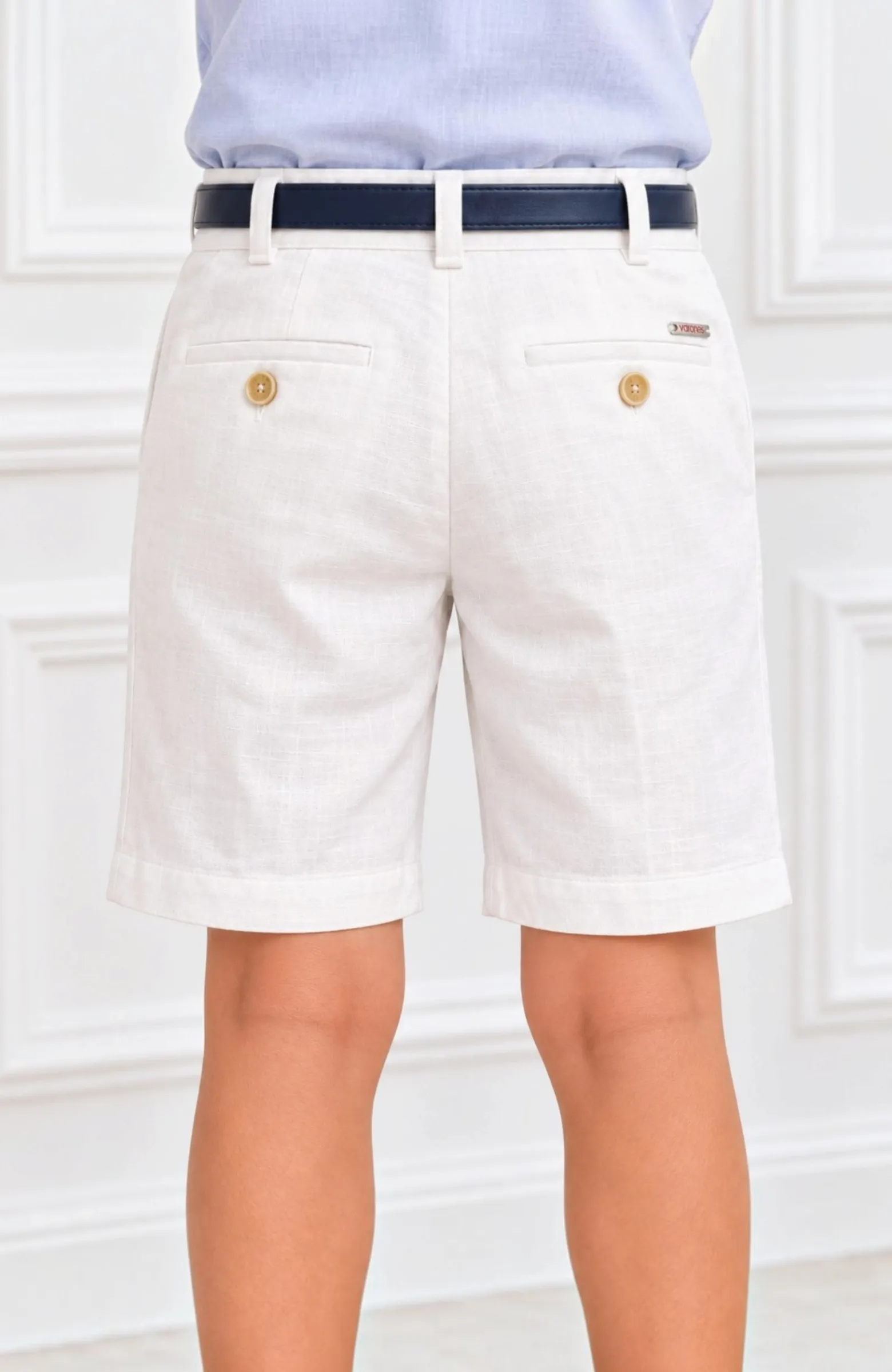 Bermuda lino blanco Varones 