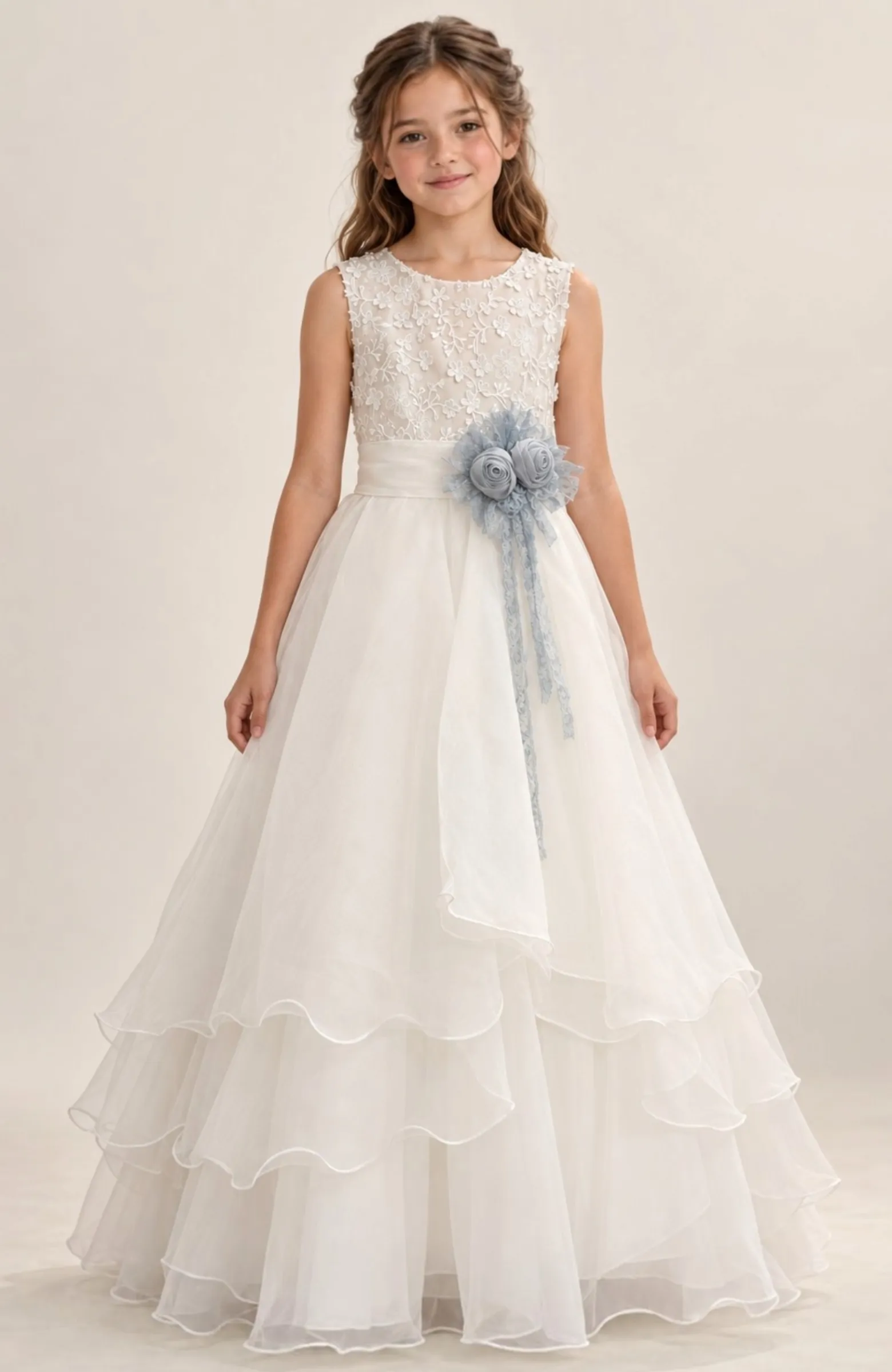 Vestido Comunión niña Mimilu azul